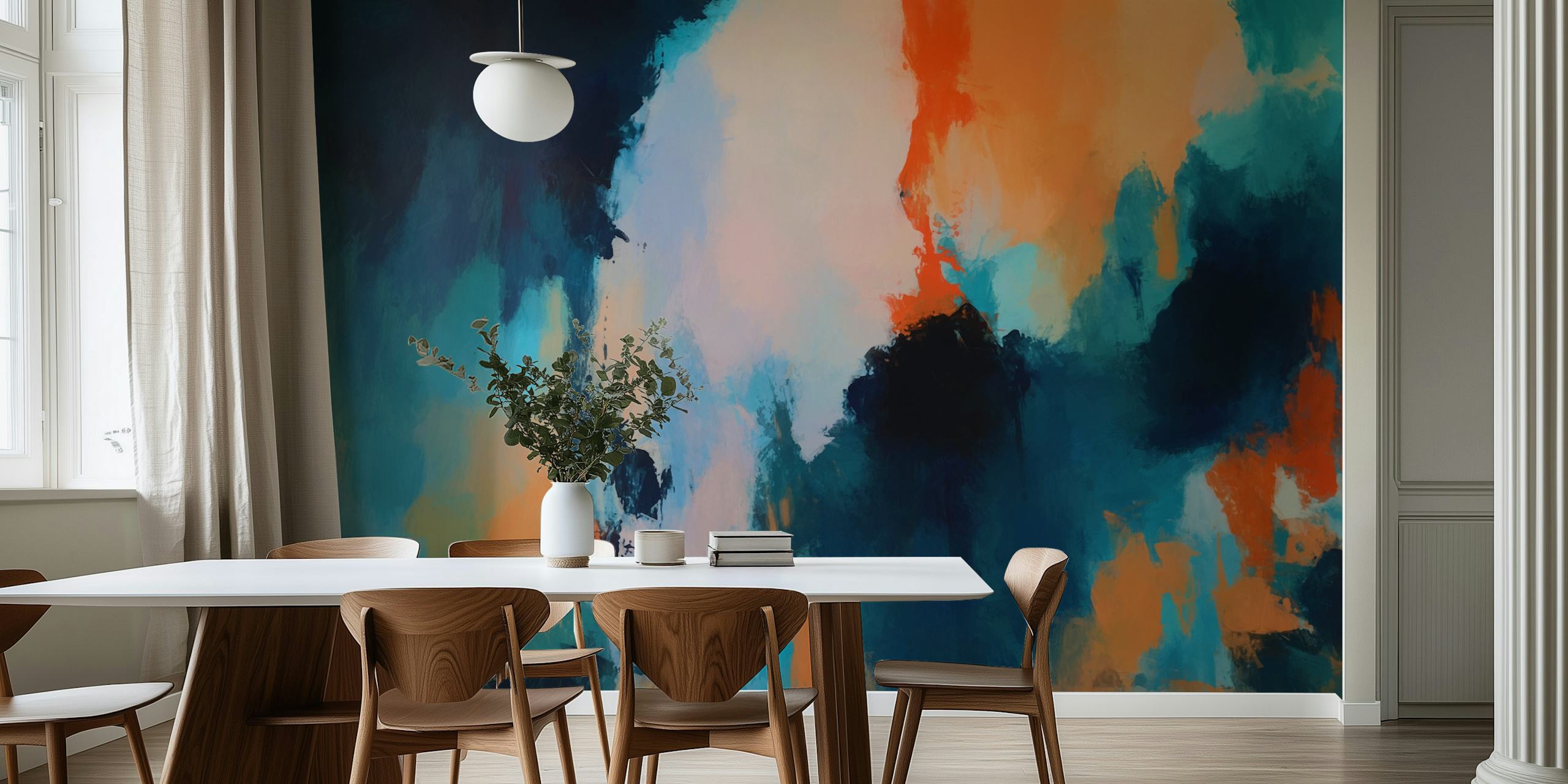 Abstract Landscape 8 tapetti huoneessa