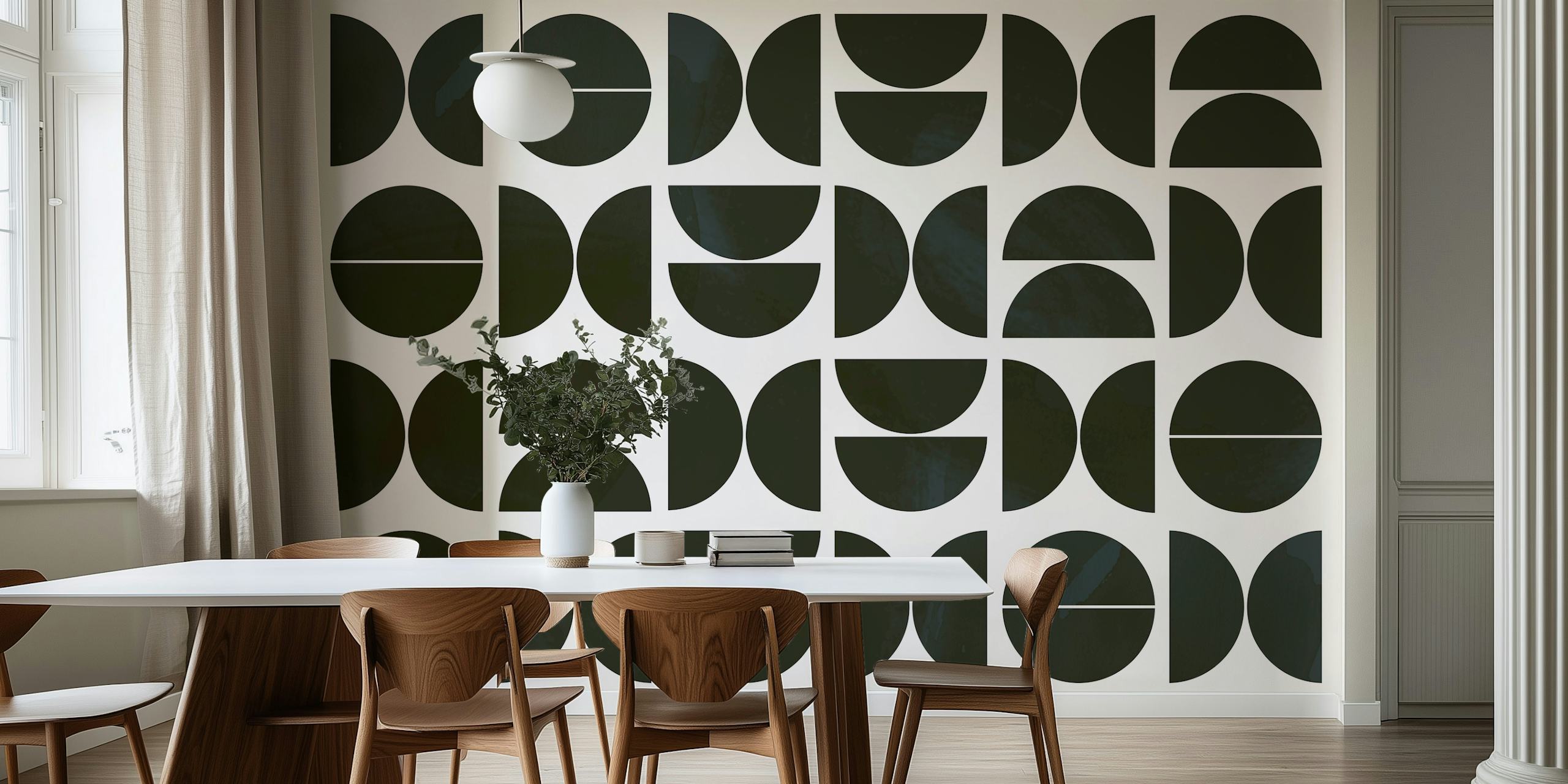 Bauhaus Vibe tapet i et moderne rum