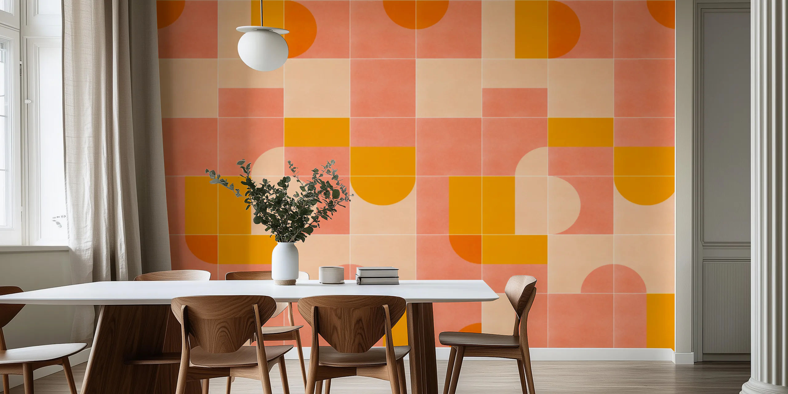 Retro Tiles Three Wallpaper - Happywall