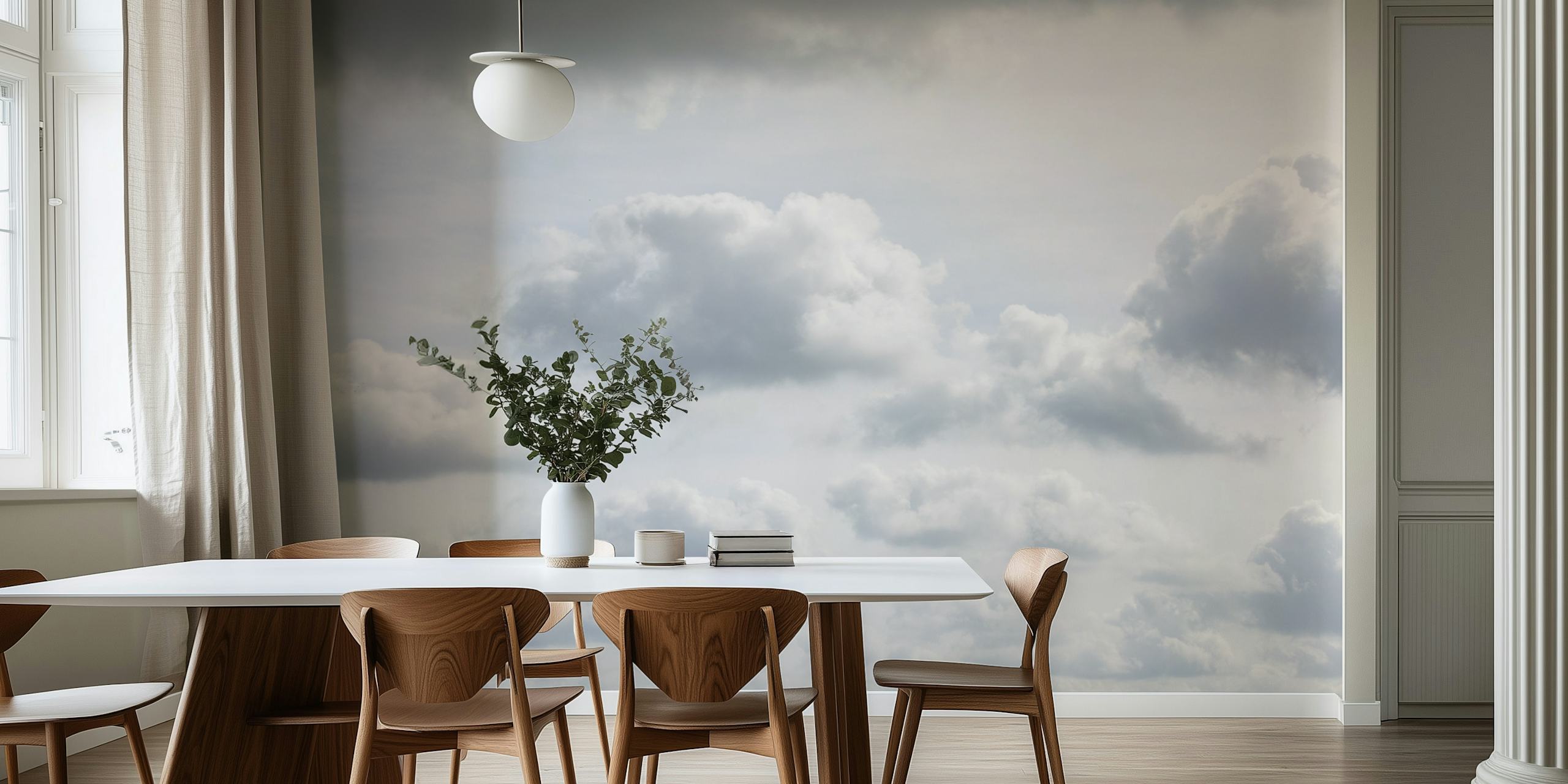 A cloudy dream tapet i ett rum