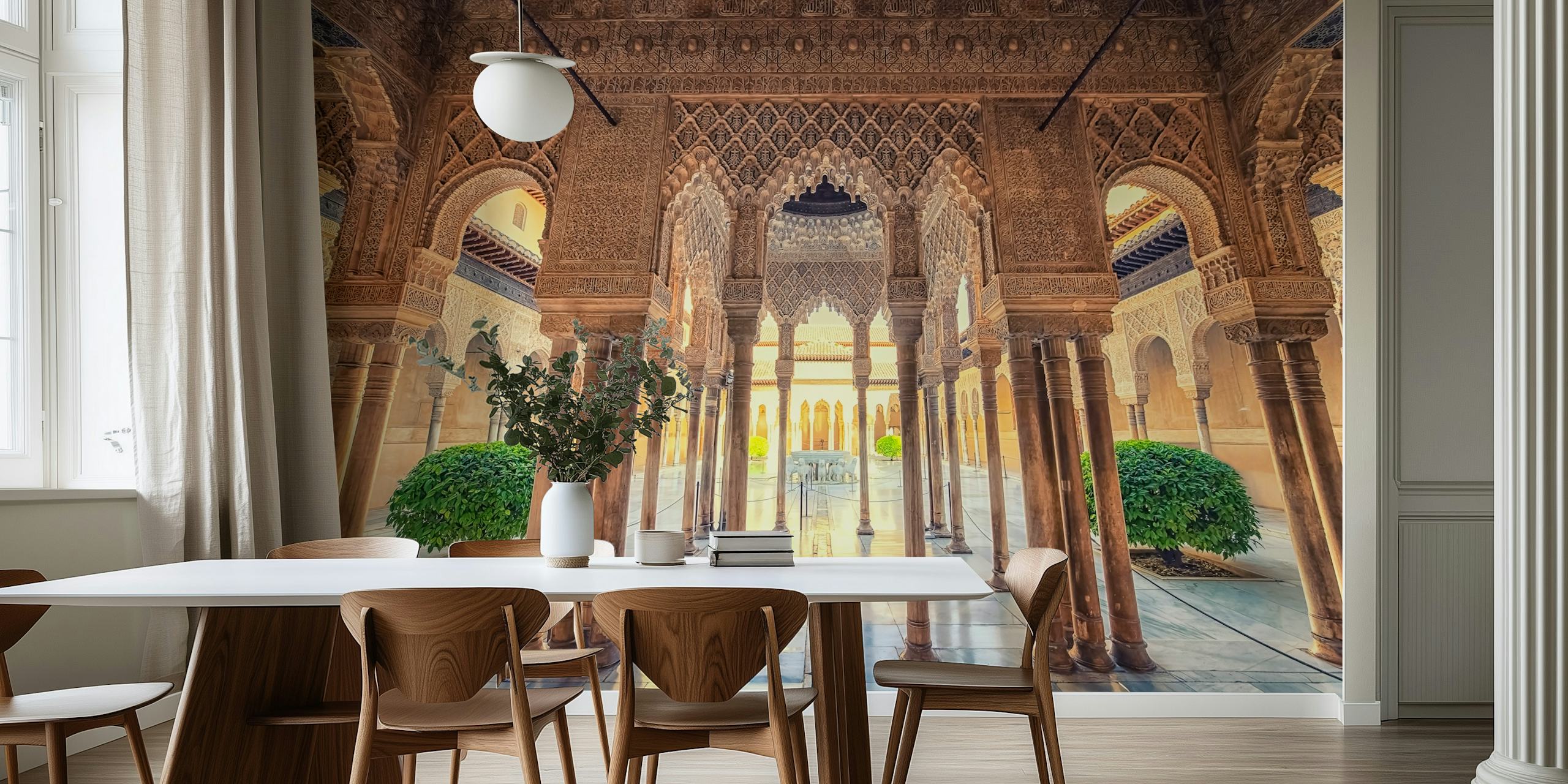 Ταπετσαρία Alhambra της Γρανάδας σε ένα κομψό δωμάτιο