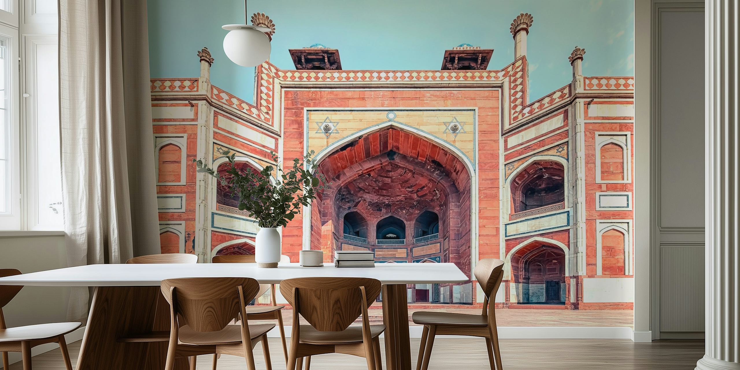Dizajn tapete Humayun's Tomb u sobi