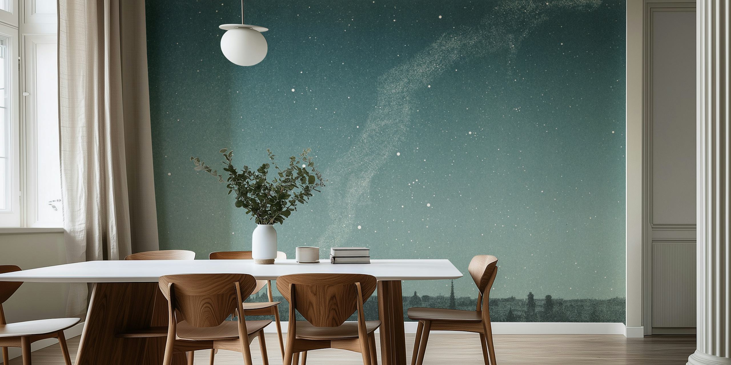 Ciel de l'Horizon de Paris wallpaper huoneessa