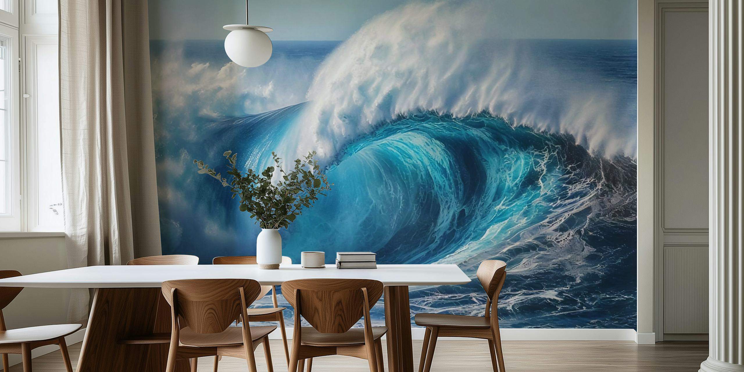 Wave Majesty wallpaper in a room setting