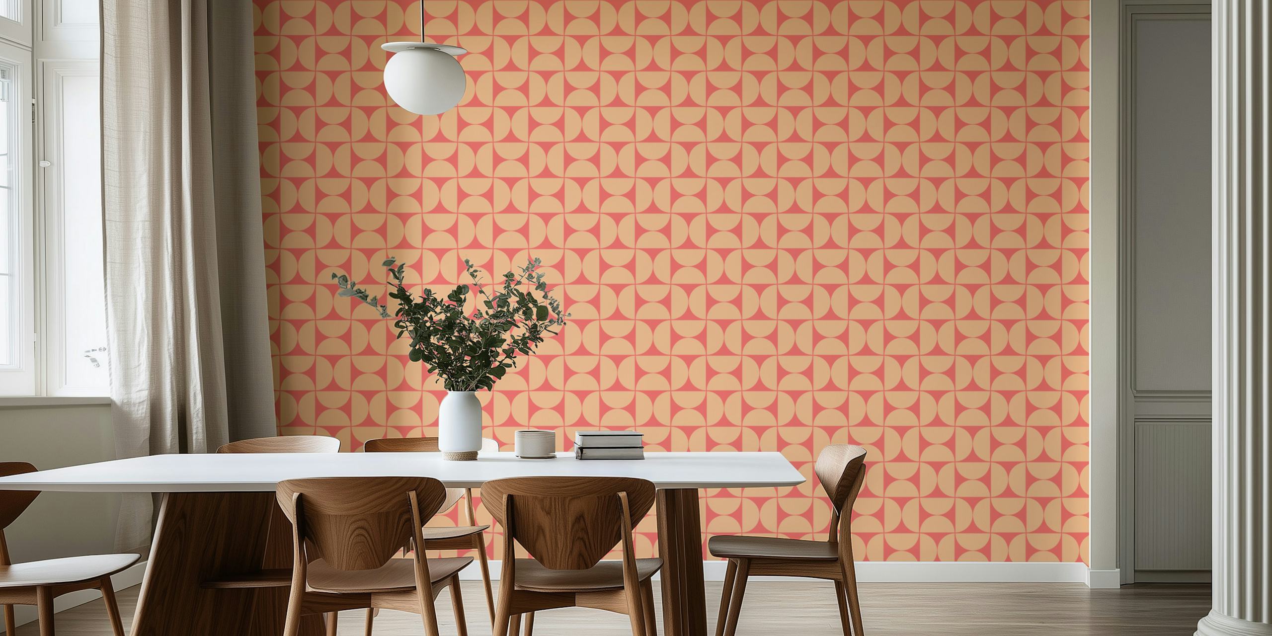 Dizajn tapete Mid-Century Modern u sobi