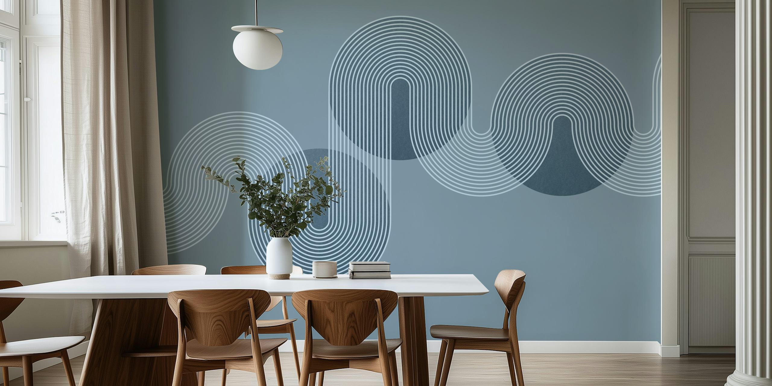 Curvy Line Chic tapet vist i et rum