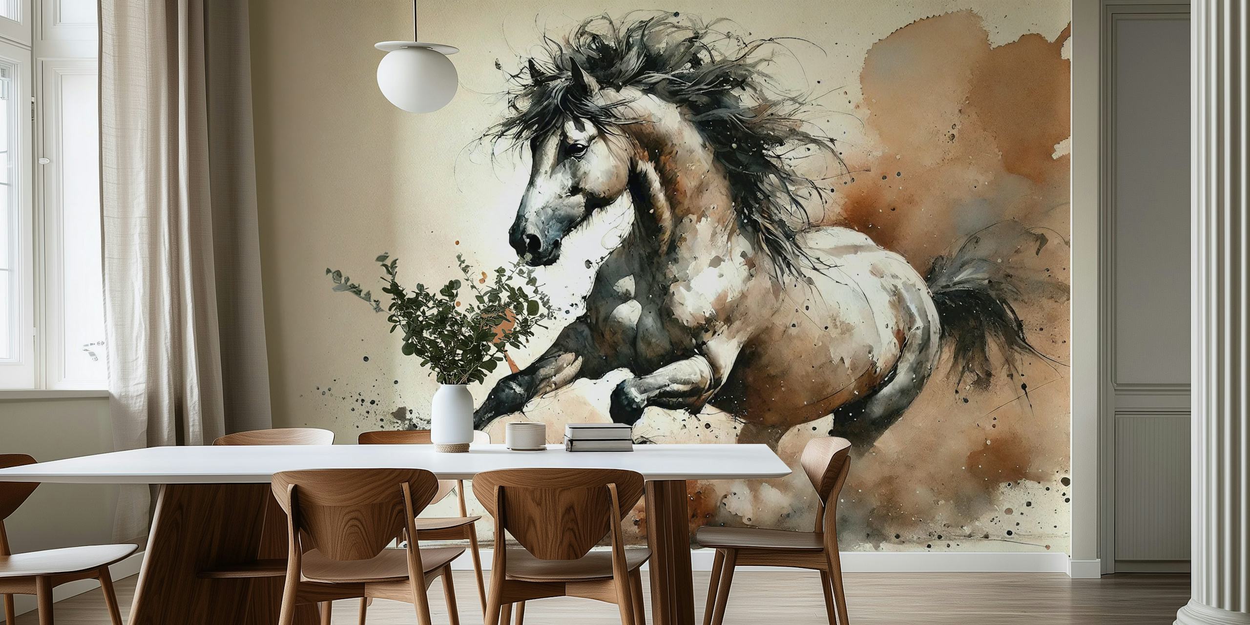 Tapeta Equine Energy Burst v pokoji