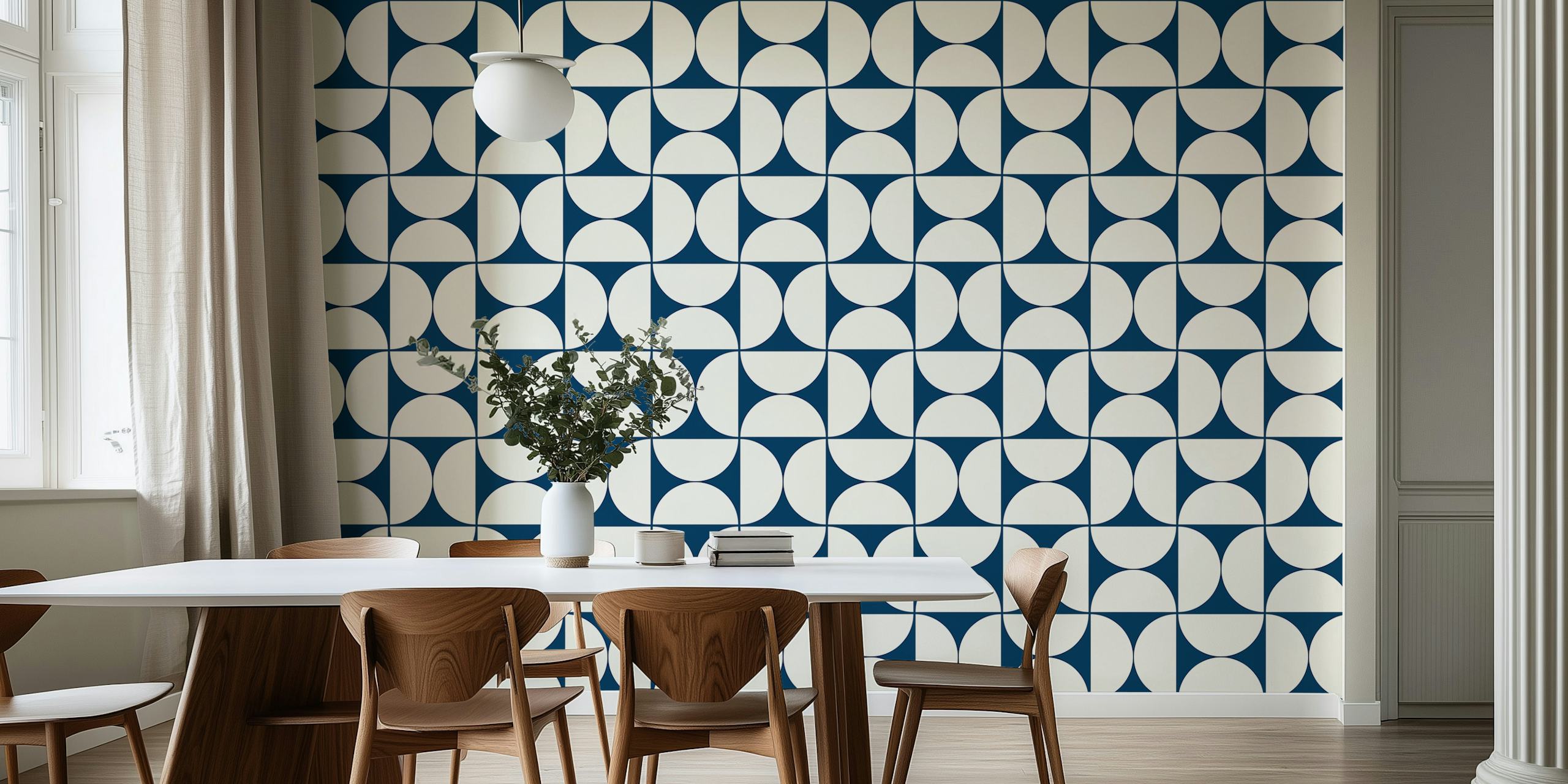 Mid-Century Modern Pattern No22 wallpaper design