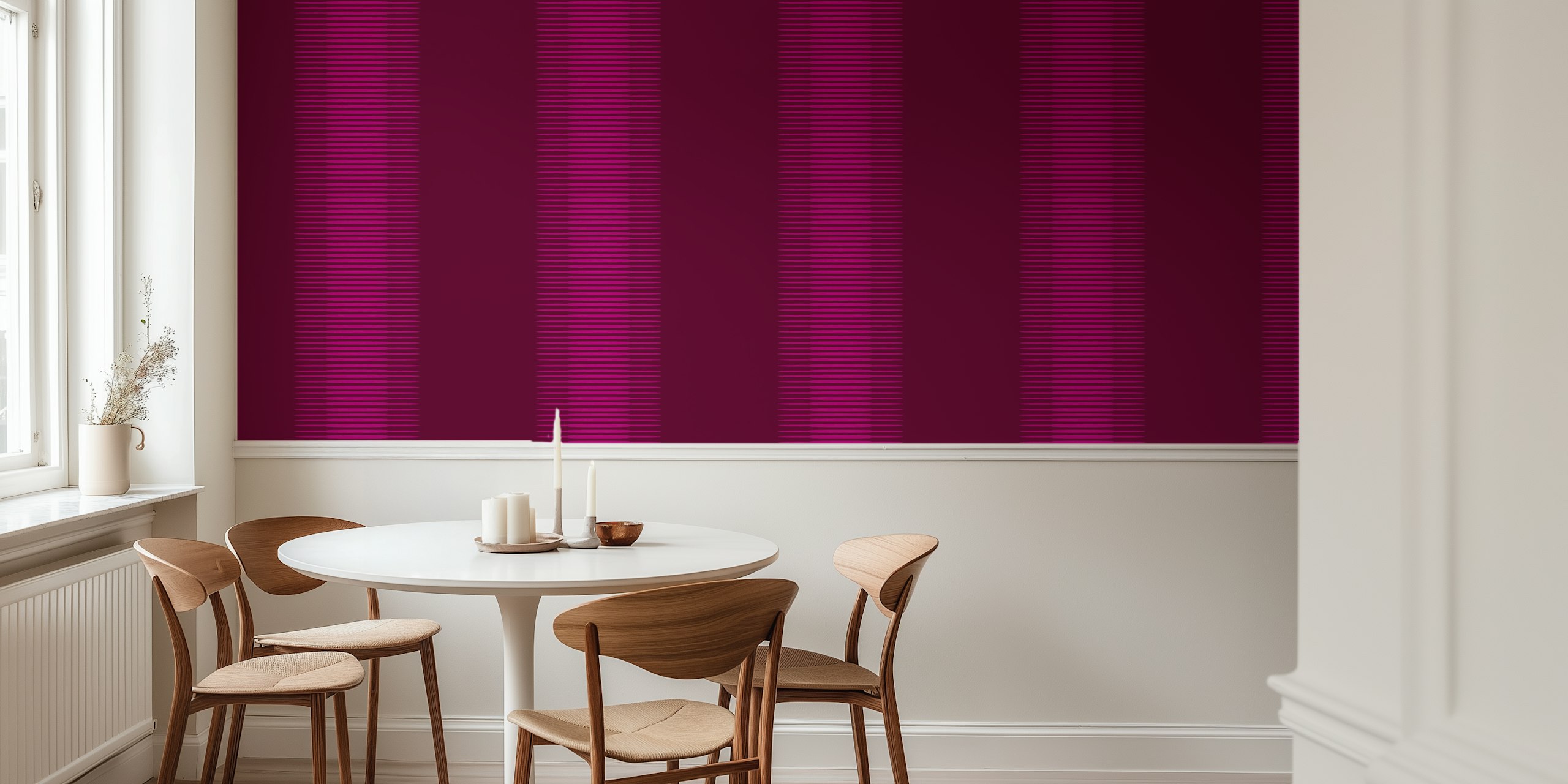 Dark Red Japan Minimalist veggdesign