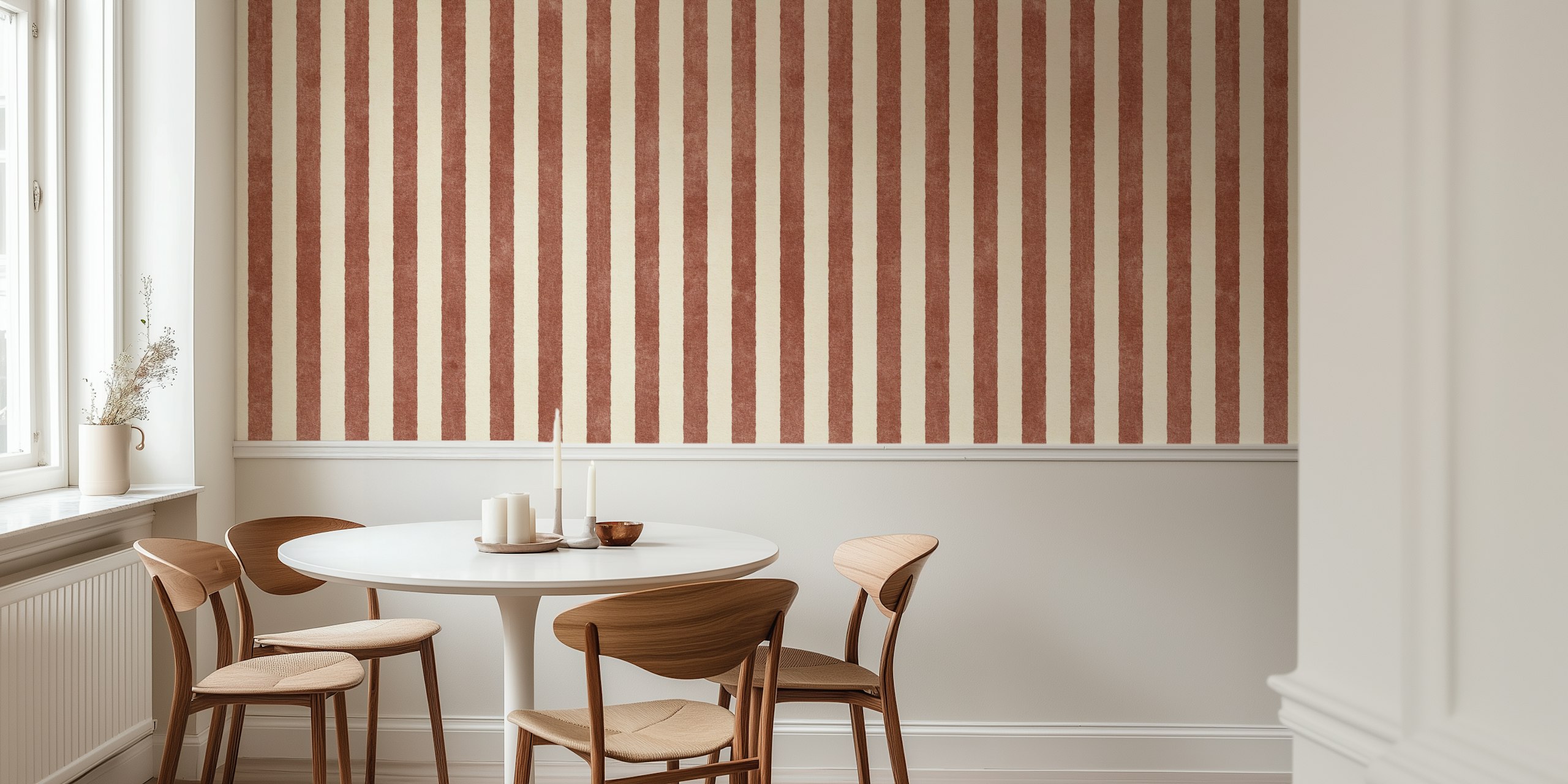 Stripes - 07 - Clove papel pintado en una habitación