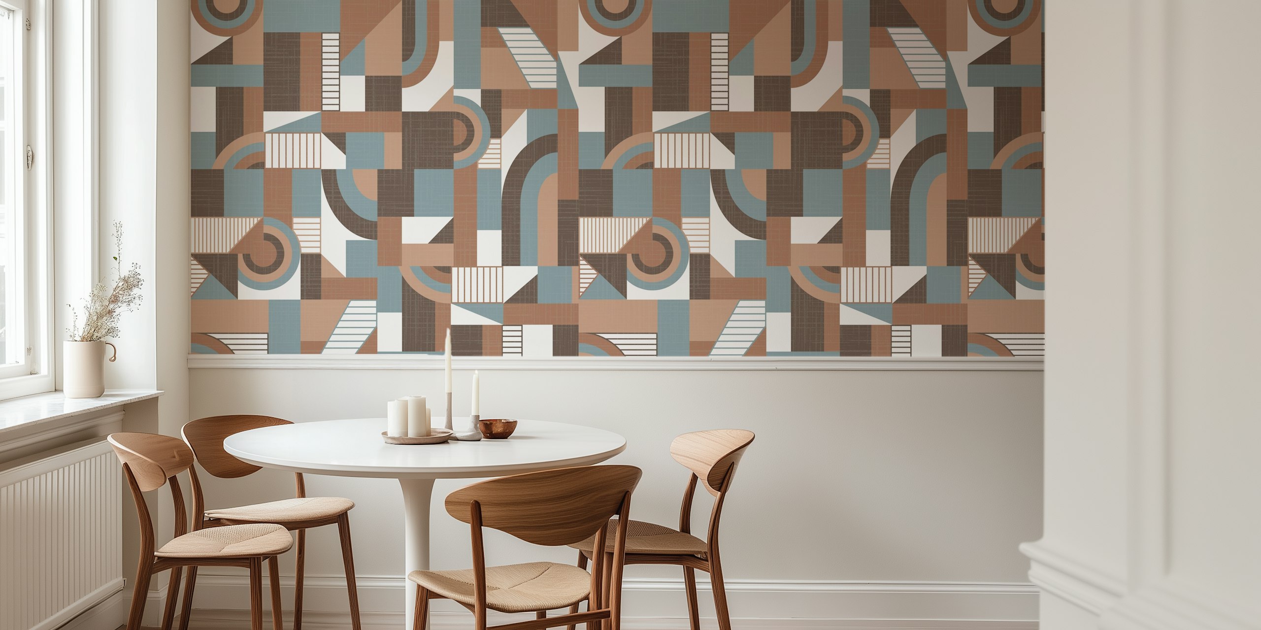 Papier peint Mocha Mousse Sonata dans une pièce