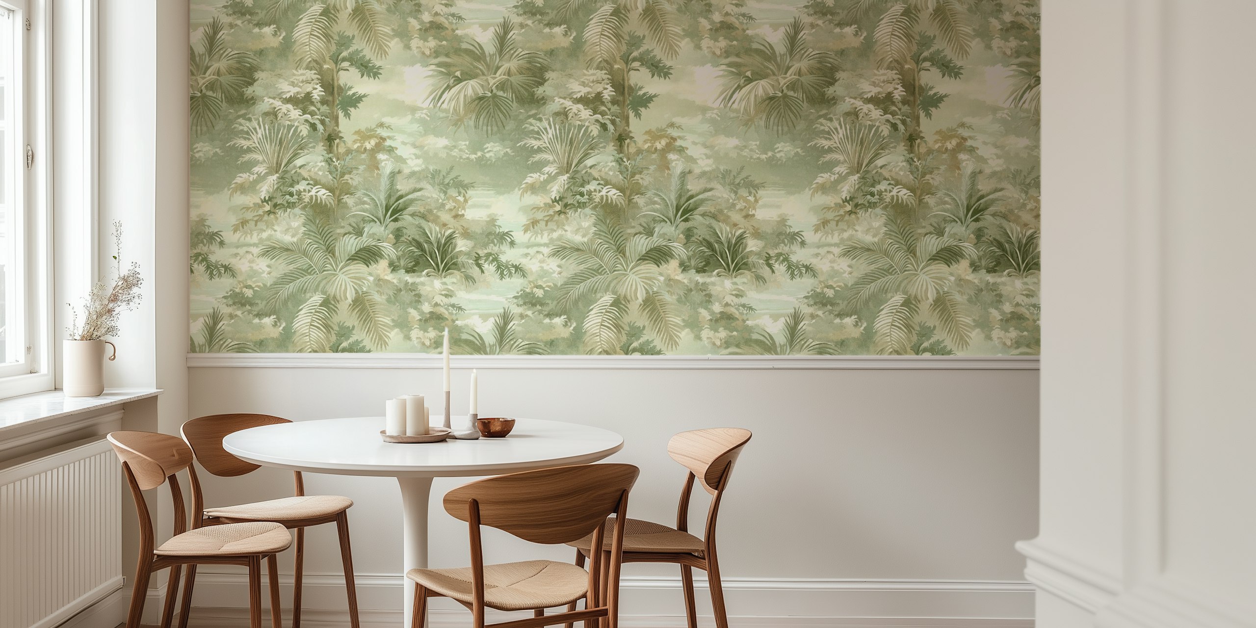 Soft Lush Canopy Classic wallpaper in a room