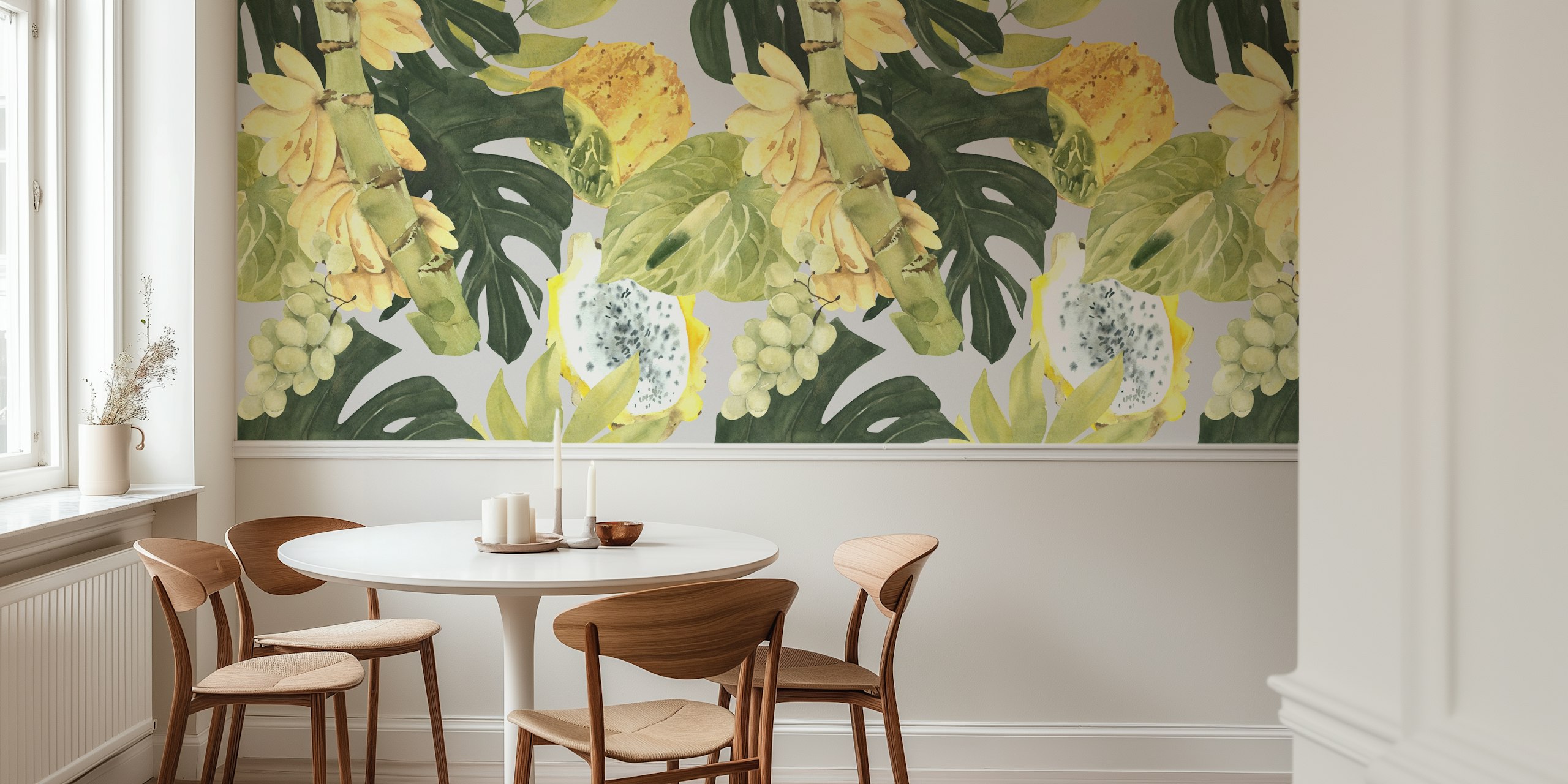 Exotic Fruits & Jungle Leaves Pattern i et rum
