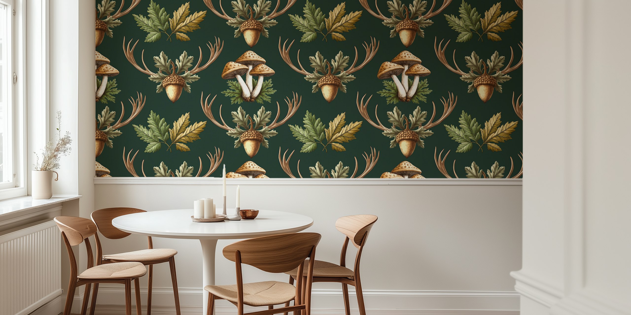 William Morris Vintage Forest Vibes wallpaper design