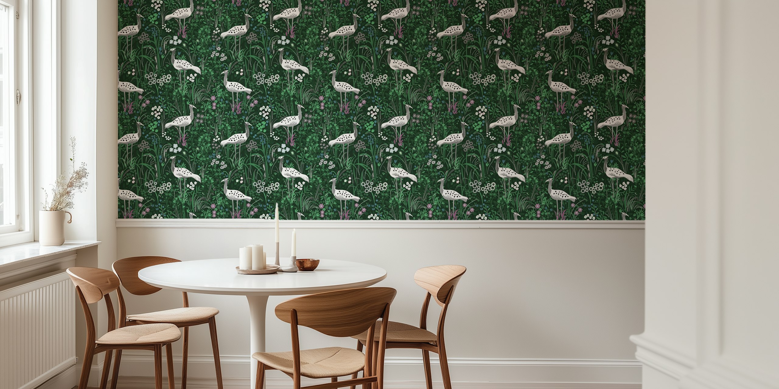 Lush Green Aviary tapet i et rom