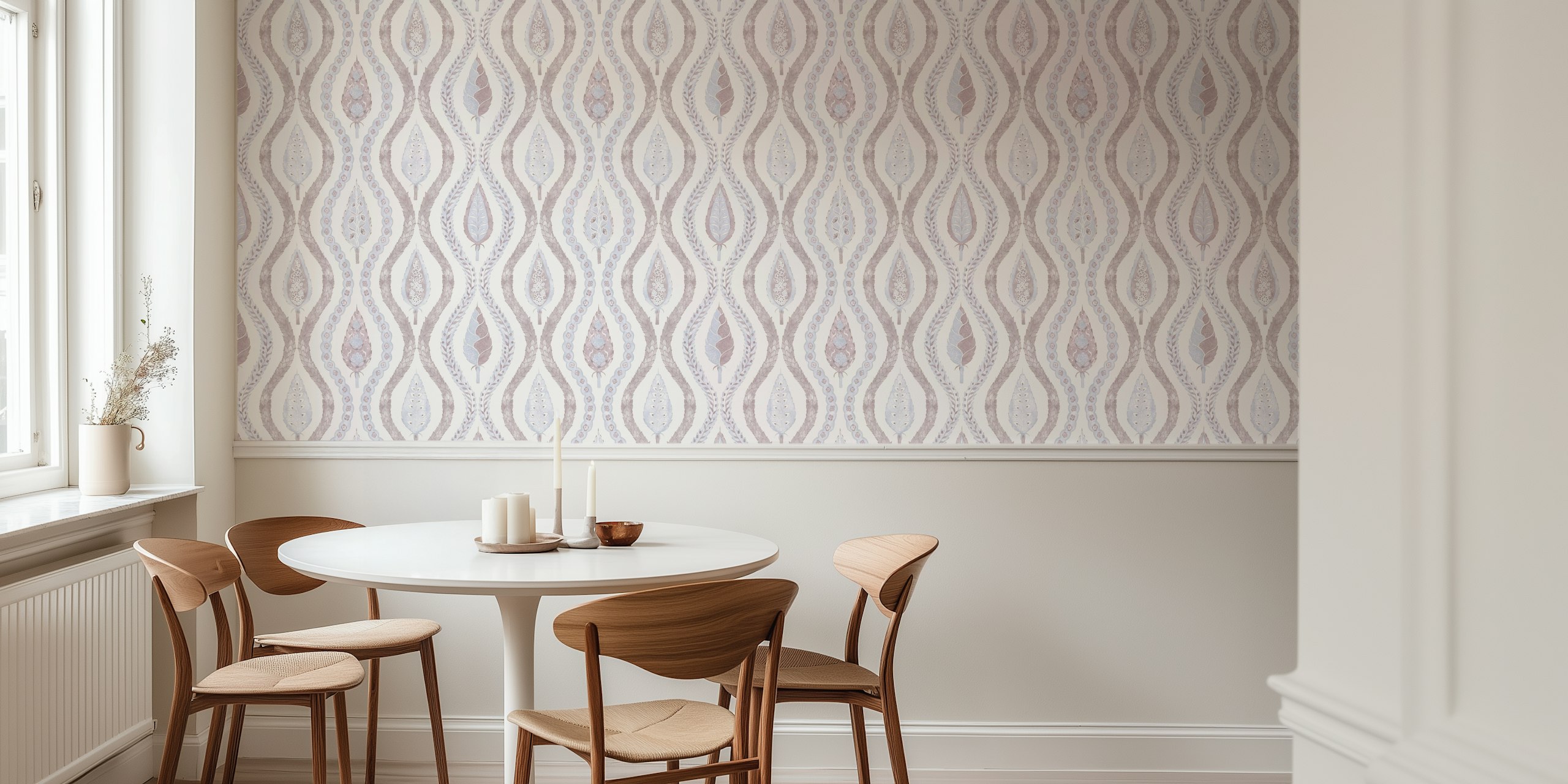 Bella-4 wallpaper featuring leaf patterns