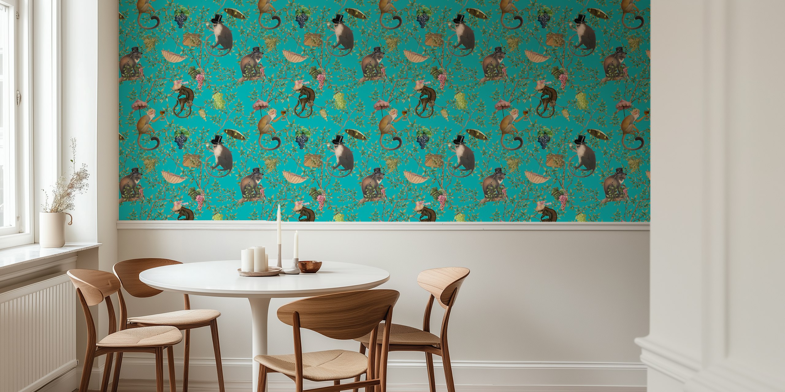 Tapeta Antique Chinoiserie Garden 2 v místnosti
