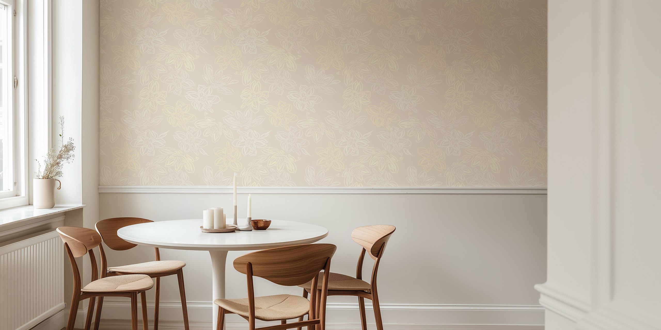 Lotus Bloom wallpaper displayed in a room