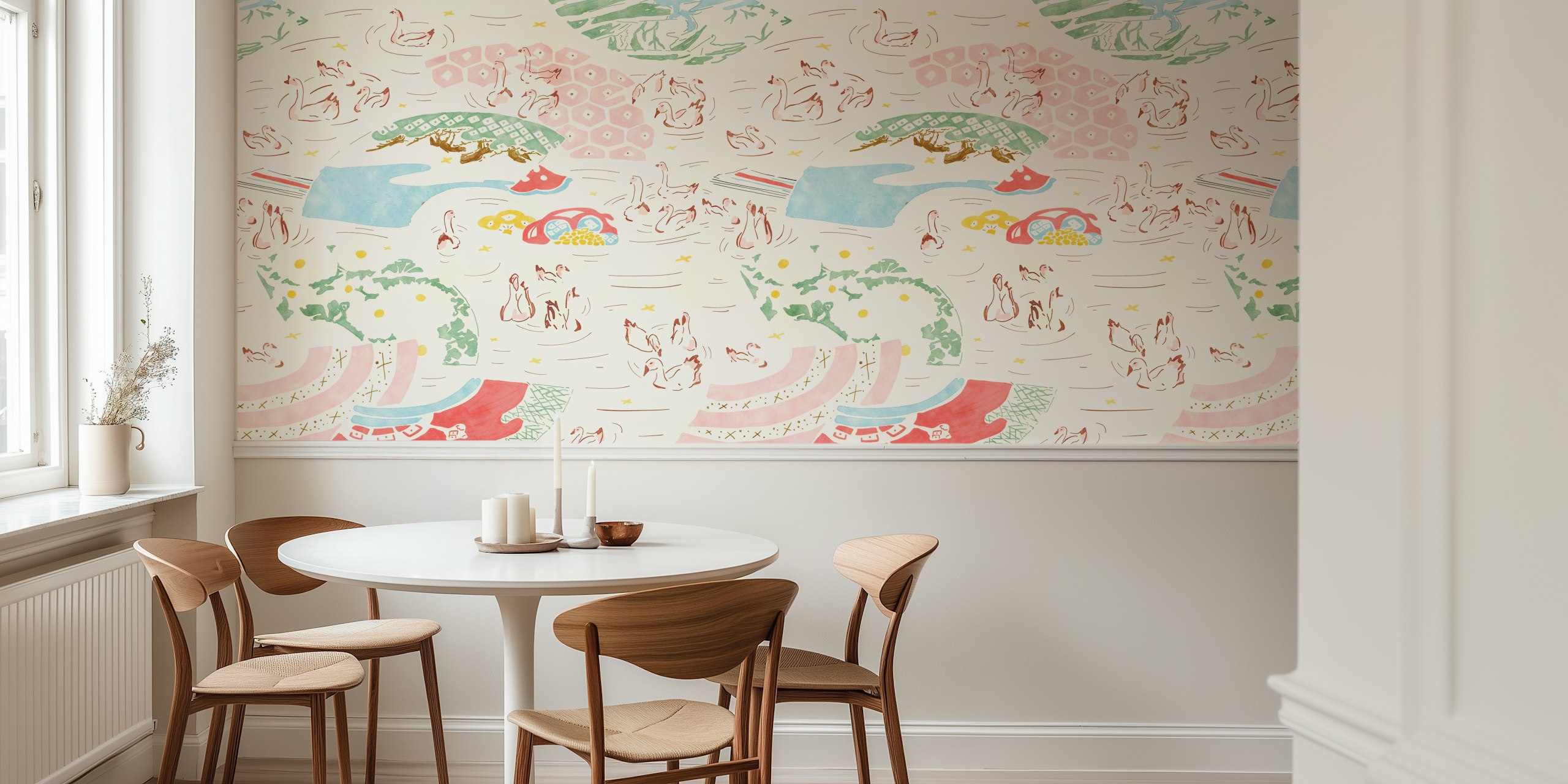 Lakeside serenity tapet i et rom