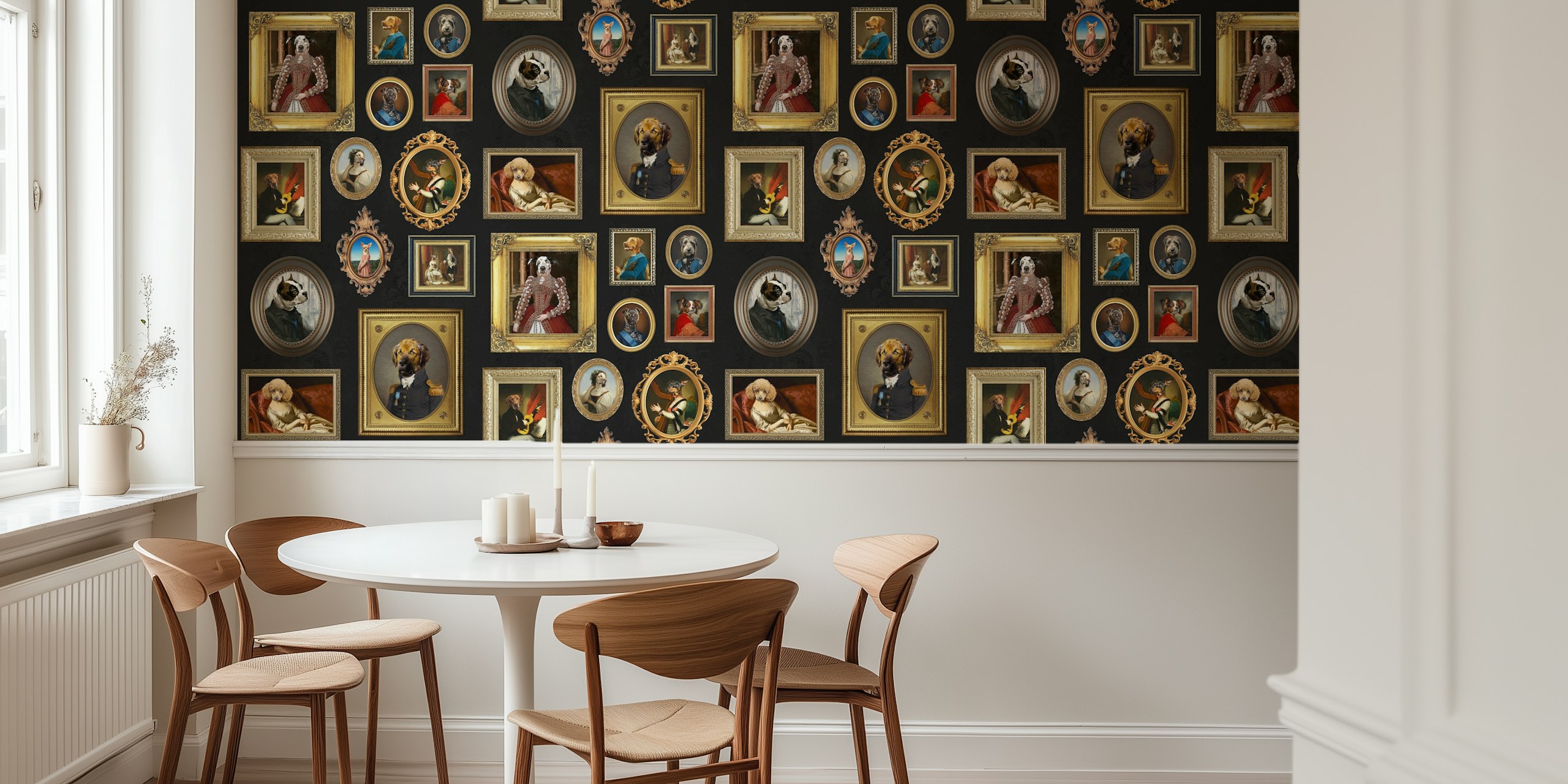 Dog Lovers Portrait Collection in Schwarz