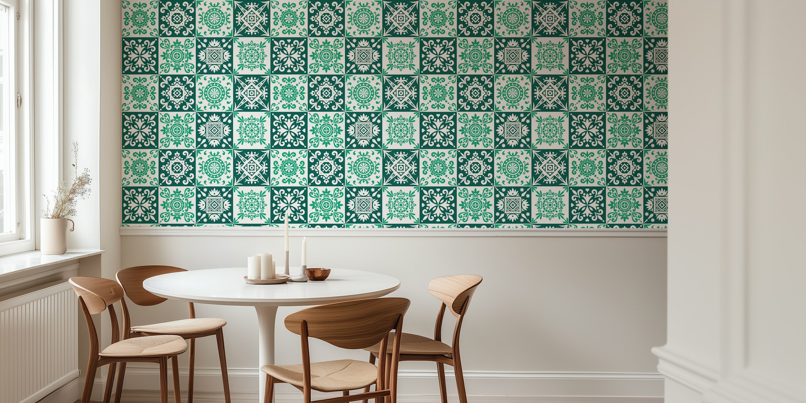 Design Grafico Vibrante Di Wallpaper In Una Stanza