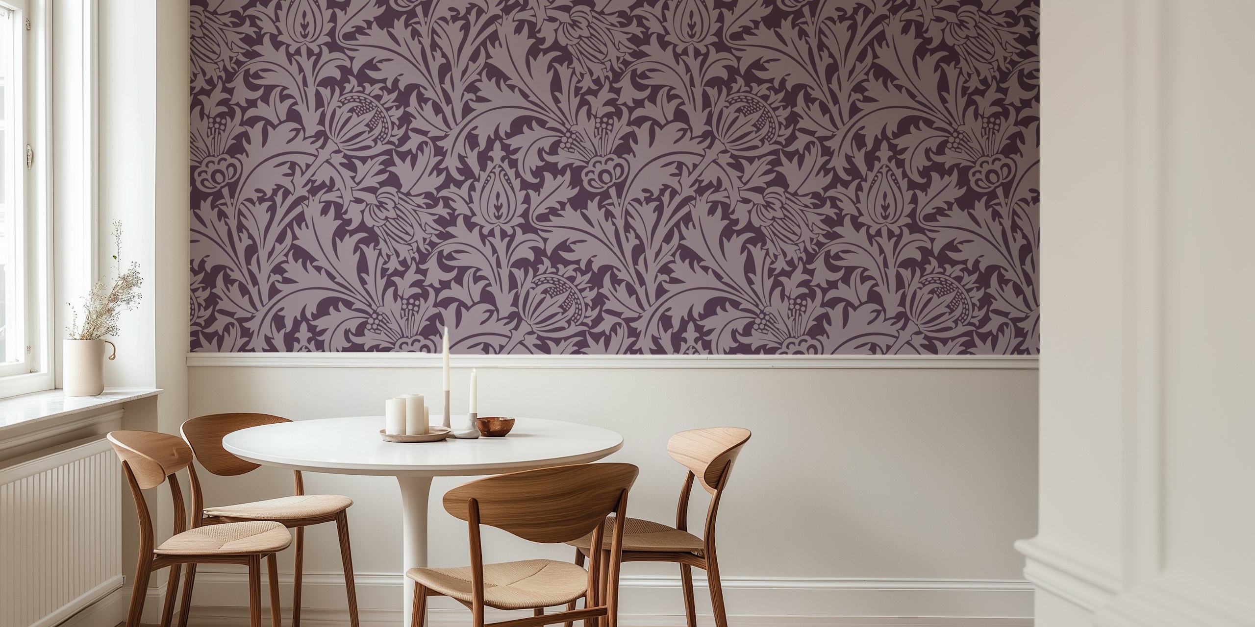Design de papier peint Victorian Pure Thistle 10 dans une pièce