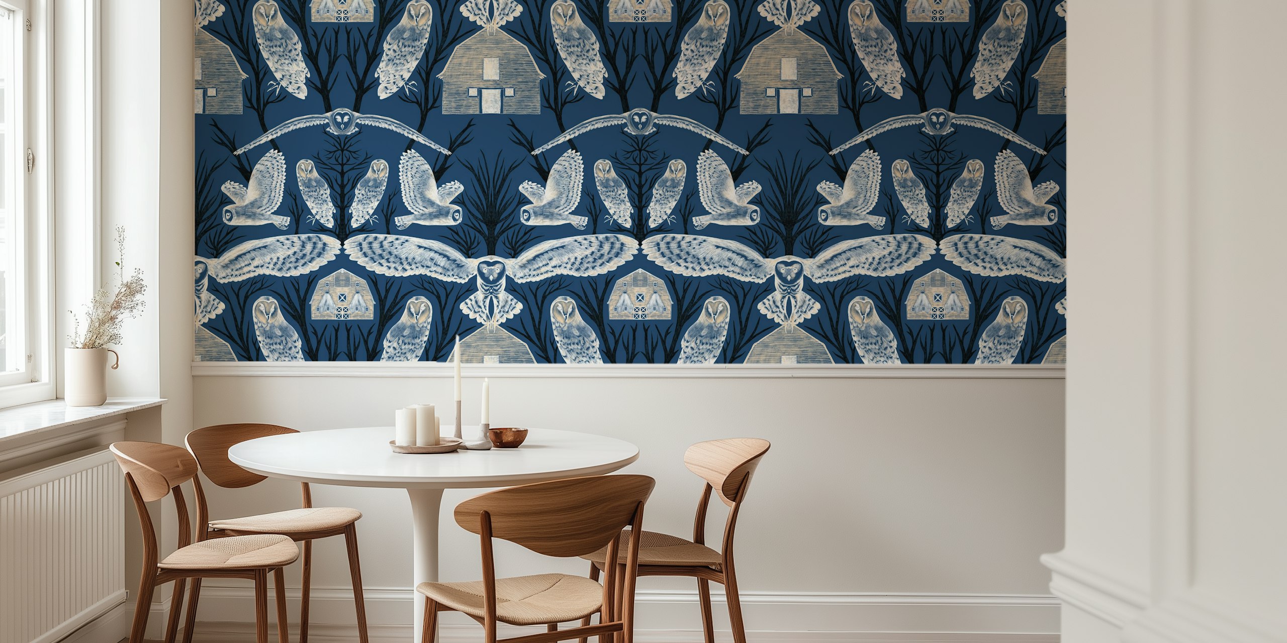 Tapeta Midnight Owl Haven v pokoji