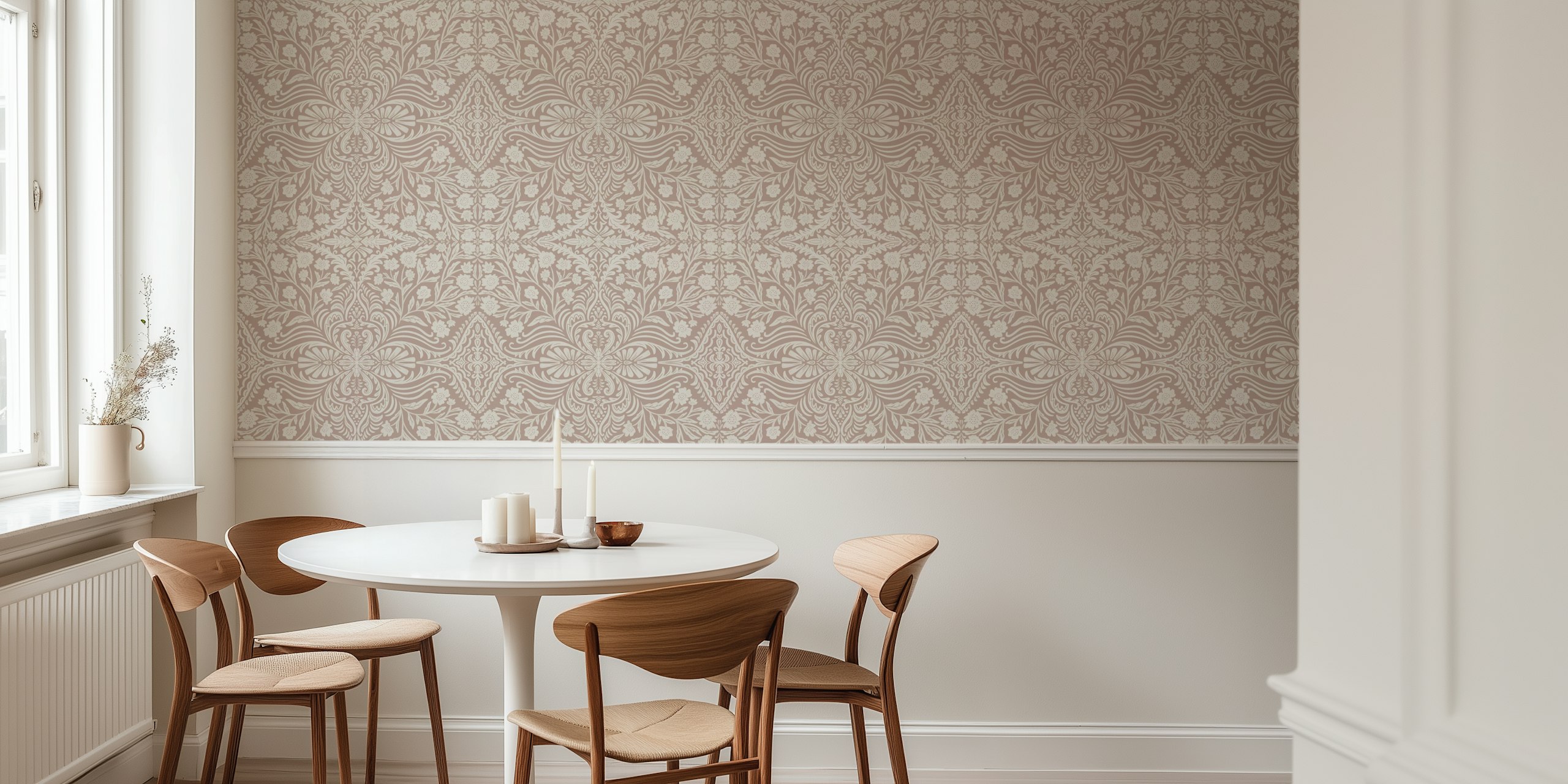 Design de papel de parede Elegant Floral Symphony