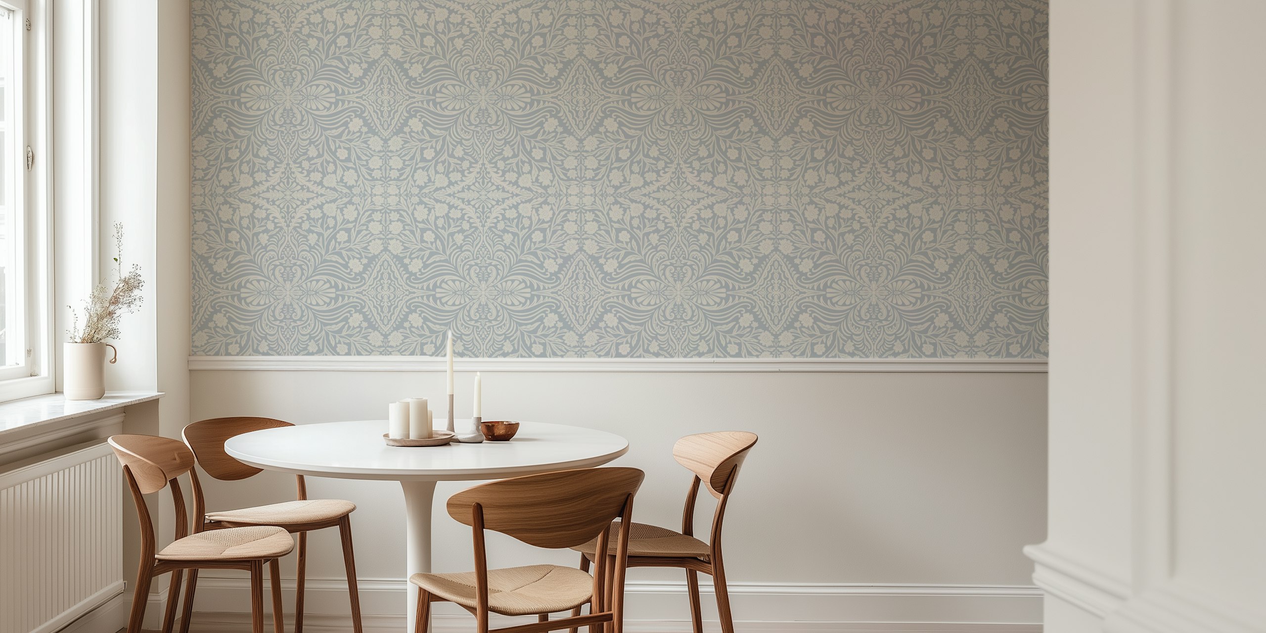 Victorian Lace Essence wallpaper in a room