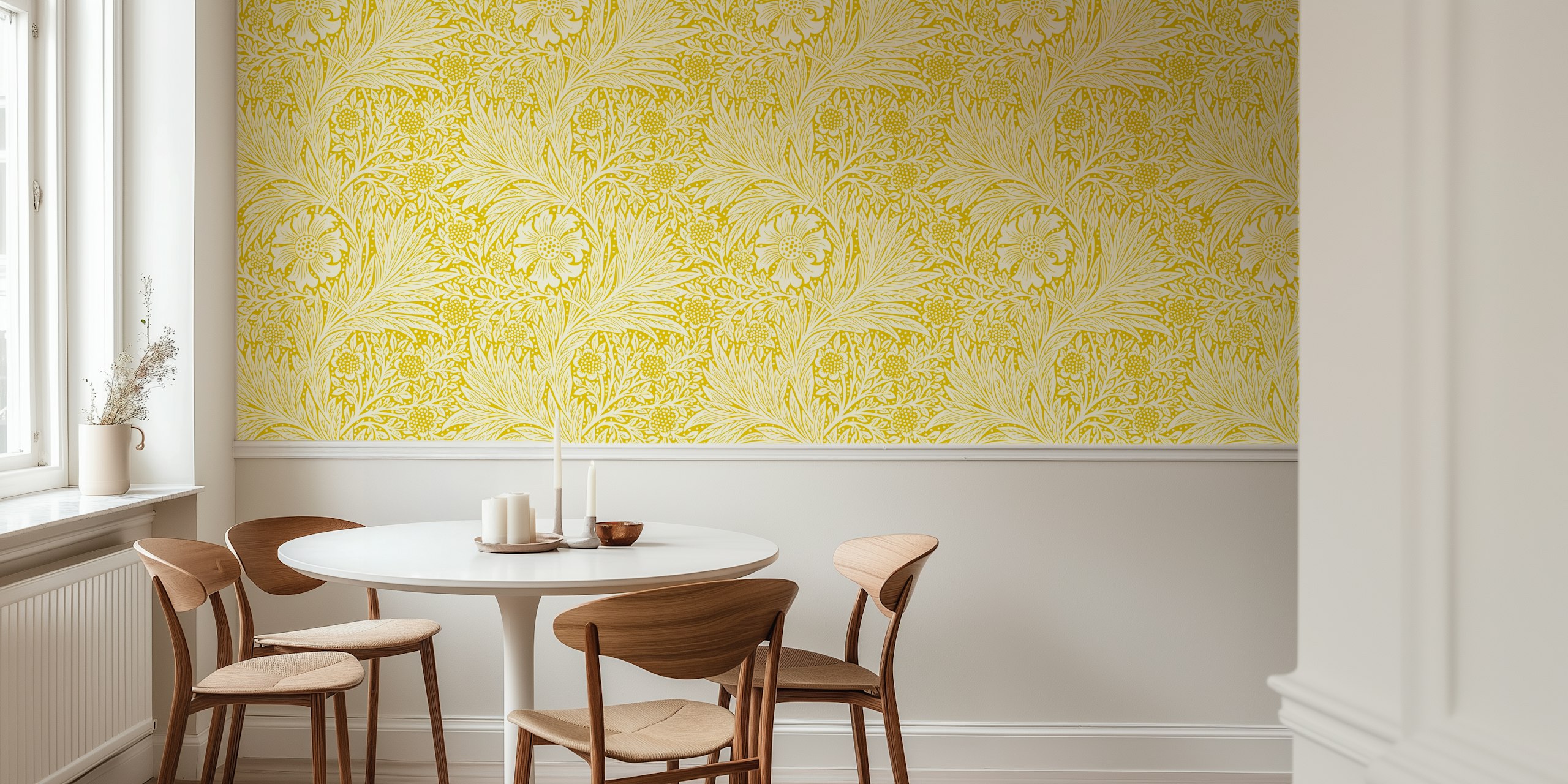 Vintage Victorian Pure Marigold wallpaper pattern