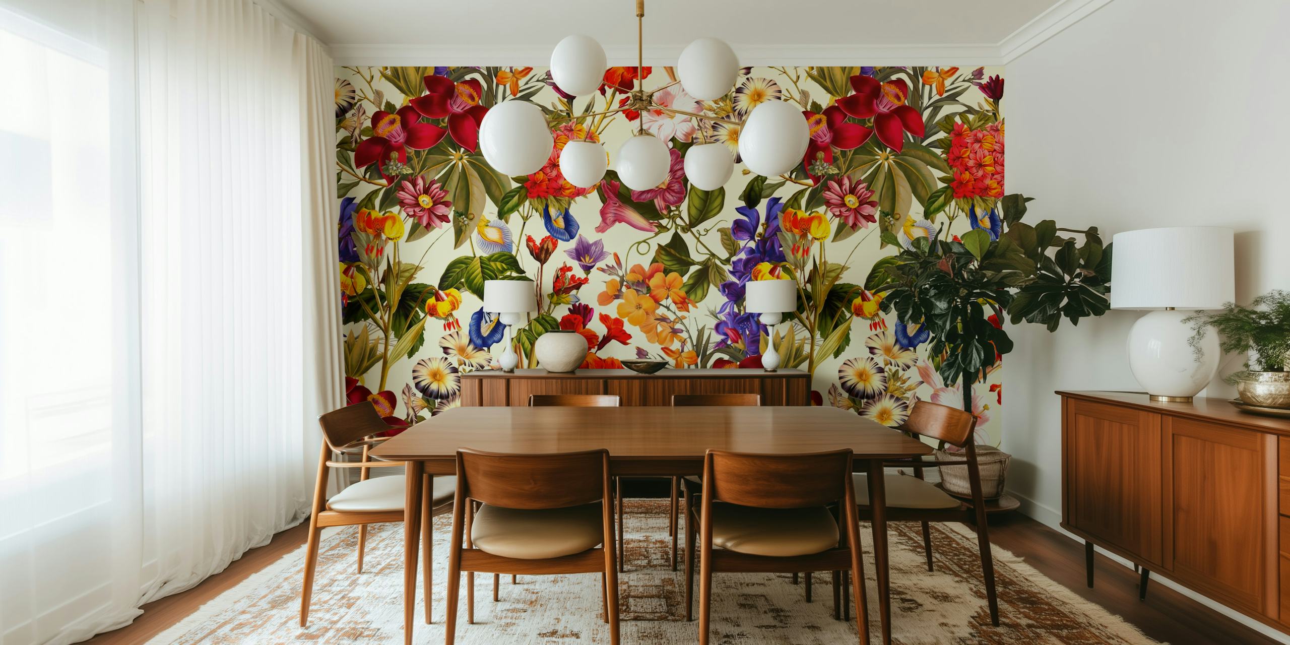 Design floral coloré