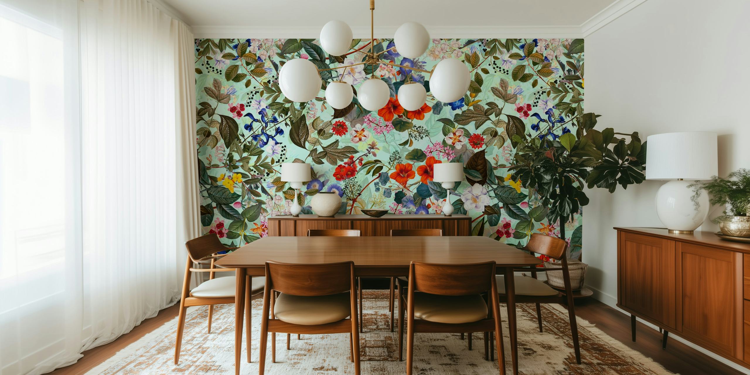 Diseño floral vibrante