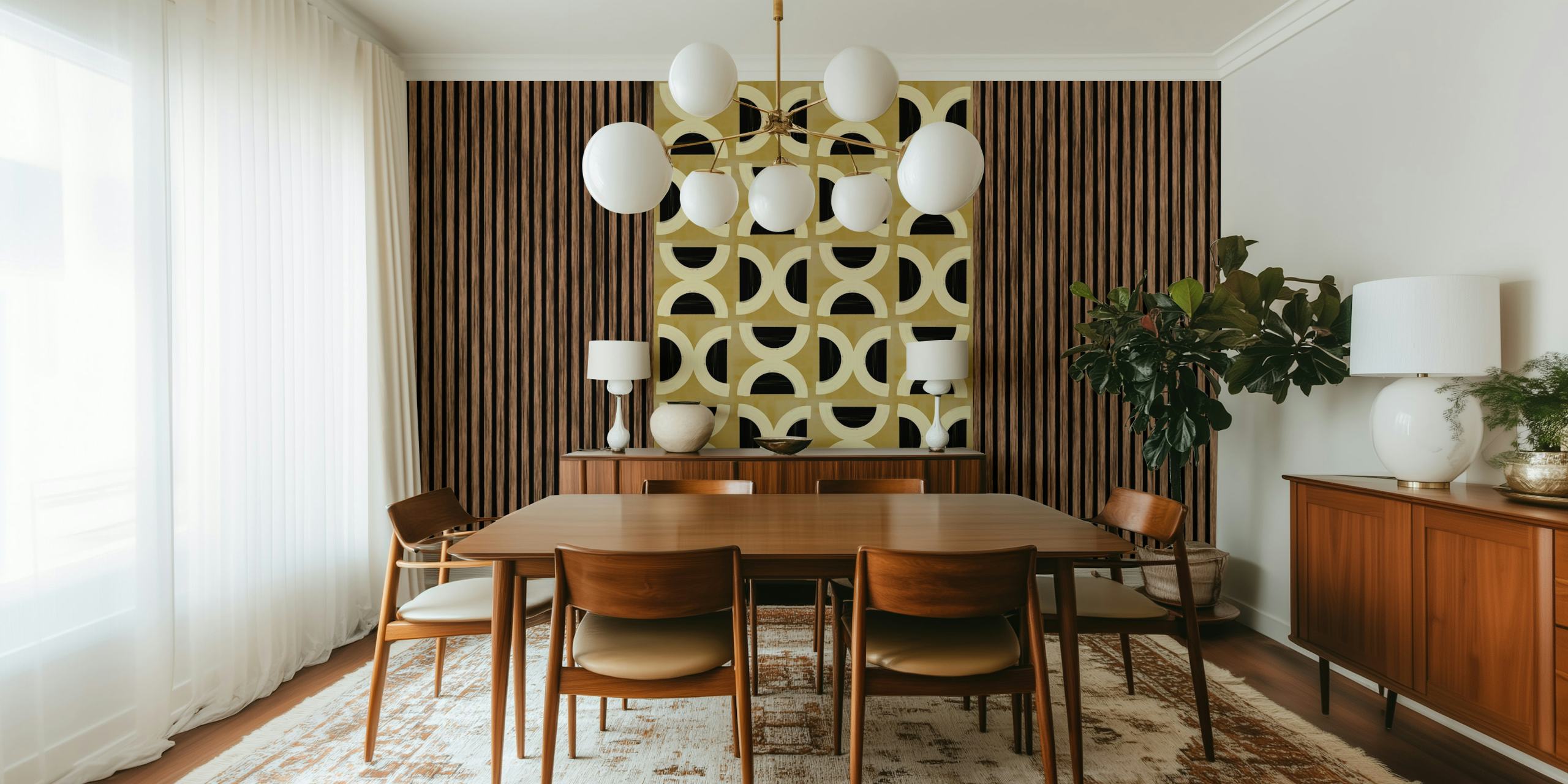 Mid-Century Modern Luxury σχεδιασμός ταπετσαρίας