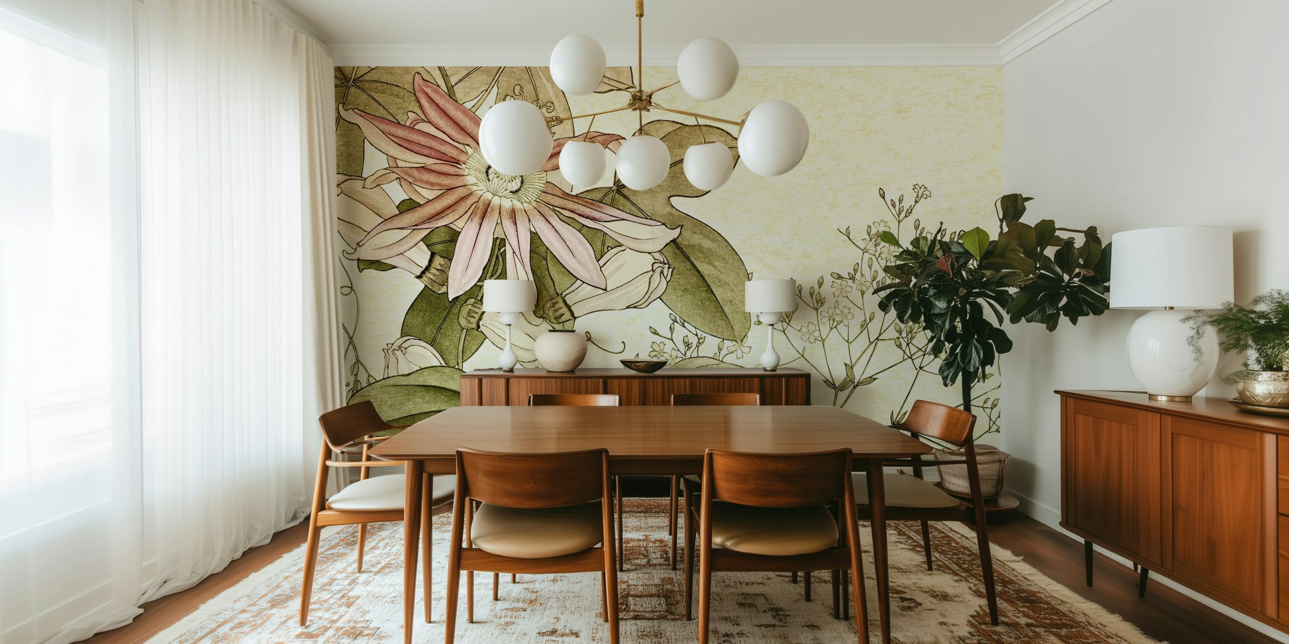 Elegant Blossom Art tapetti huoneessa