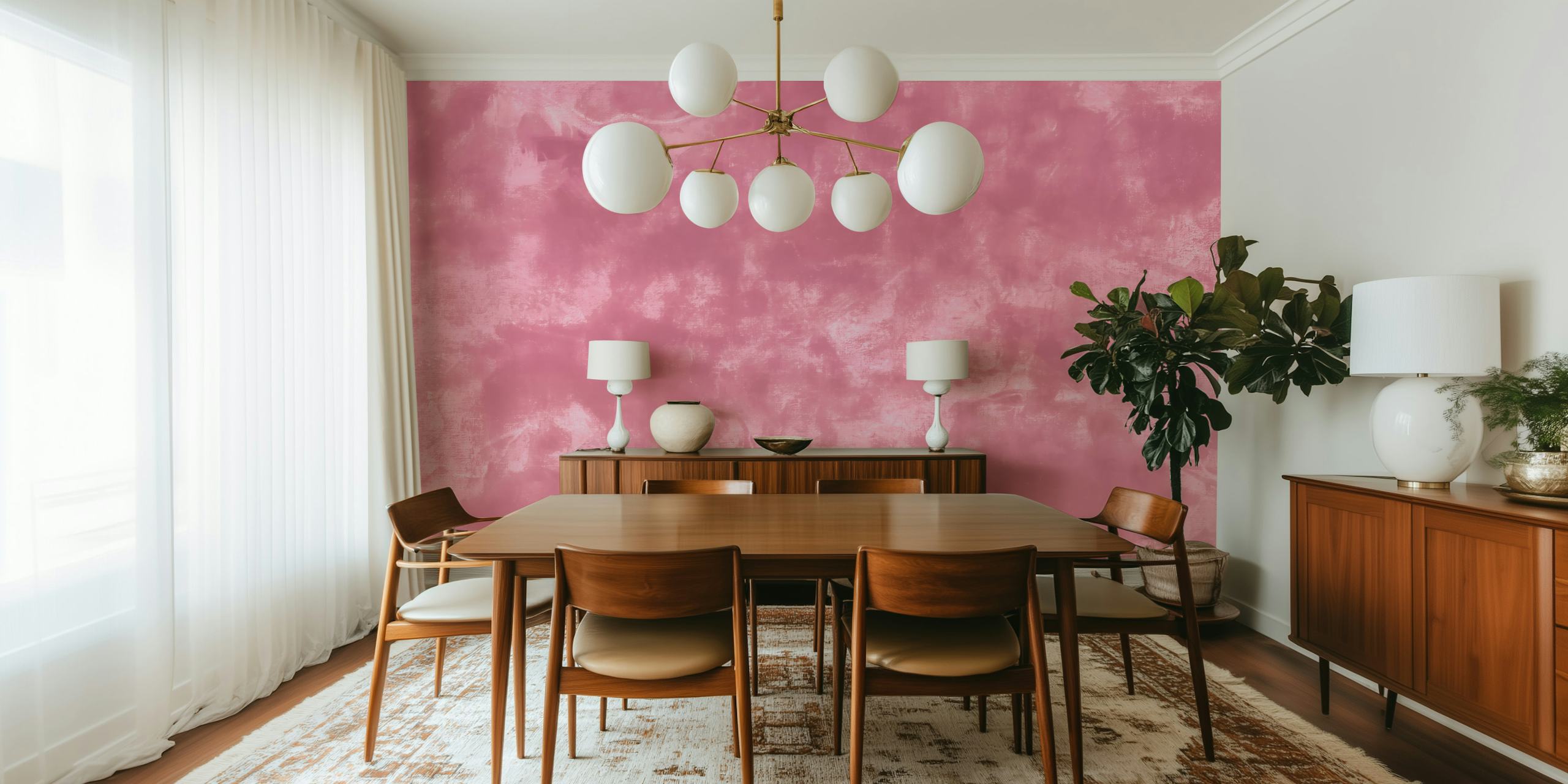 Papel tapiz Rose Velvet Dream en un ambiente