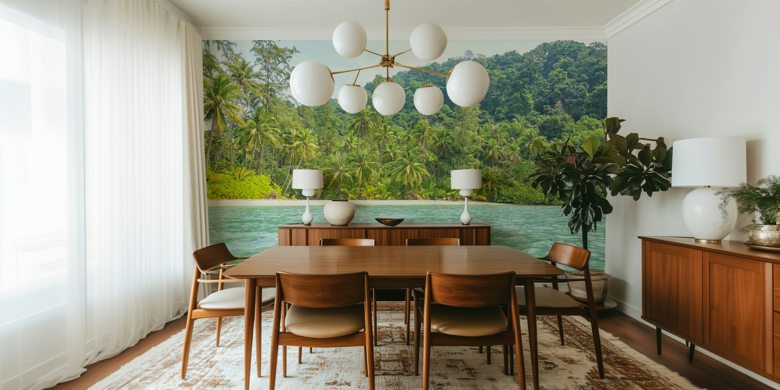 Palm Tree Haven tapet i et rom
