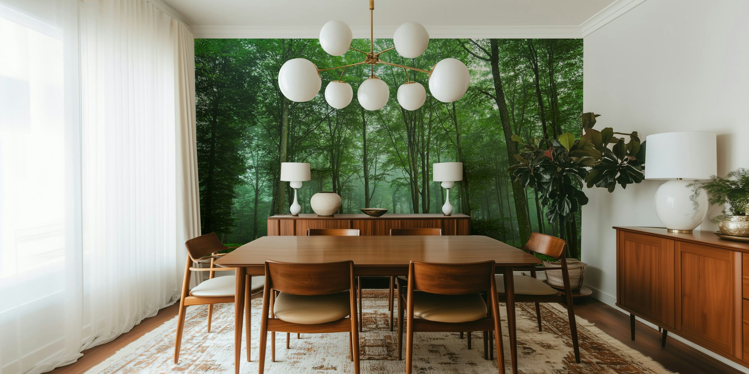 Forest View wallpaper in a room