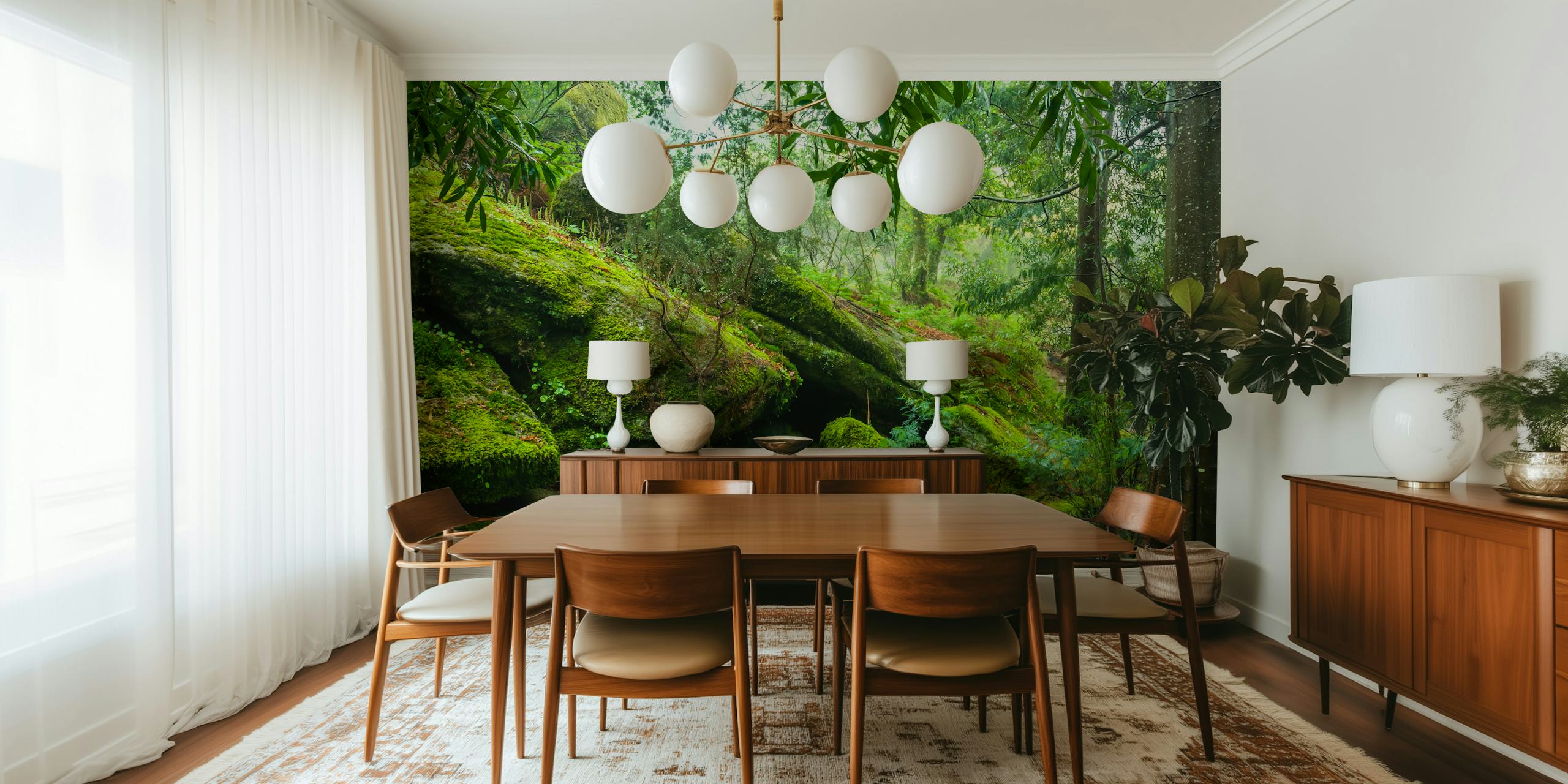 Giant moss stones tapeta v pokoji