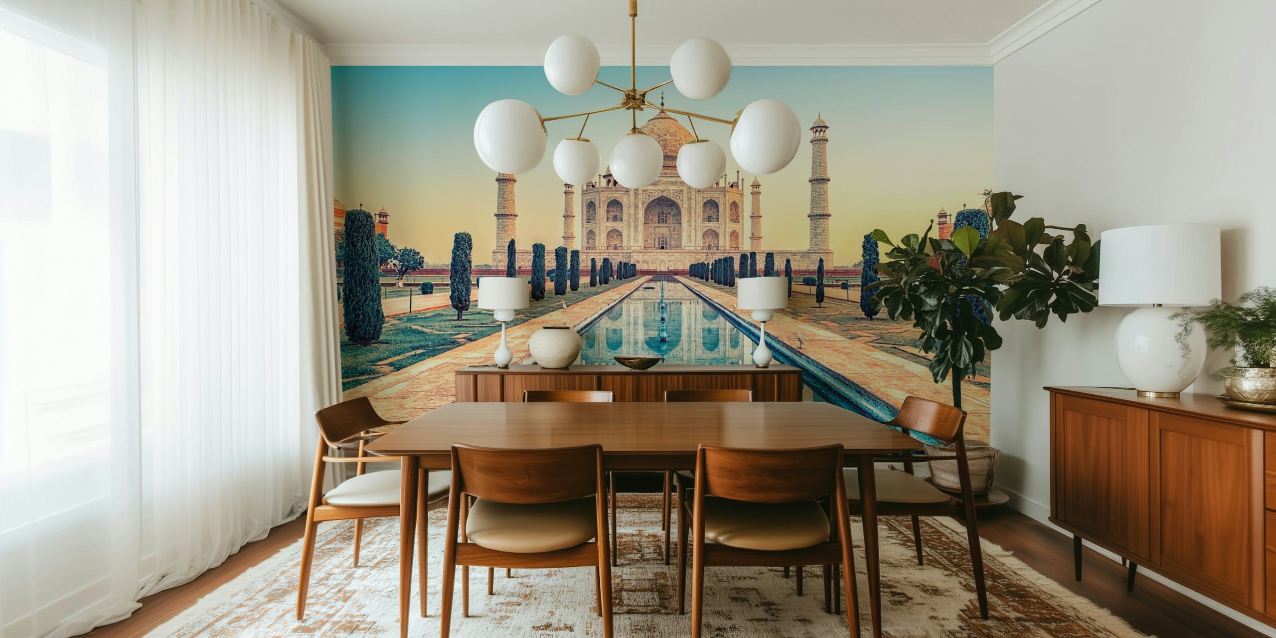 Taj Mahal Mausoleum tapetti huoneessa