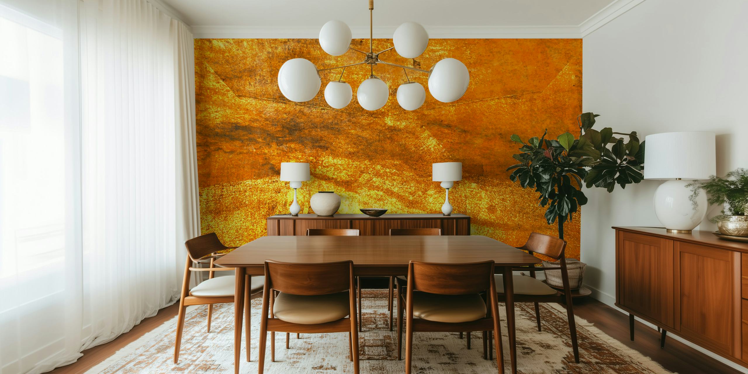 Amber textured wallpaper with golden hues and abstract patterns.