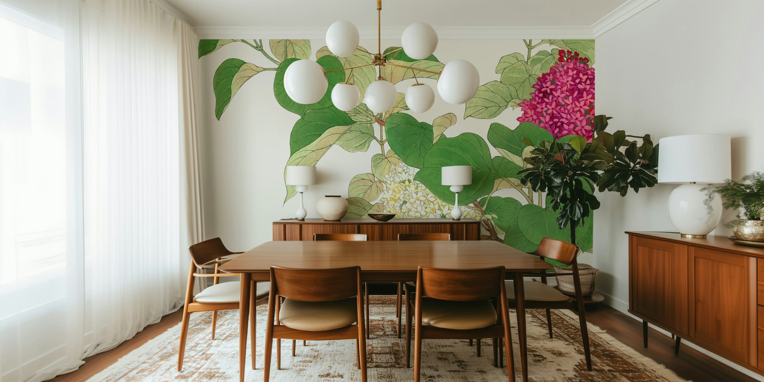 Projekt tapety Japan Elderberry Floral