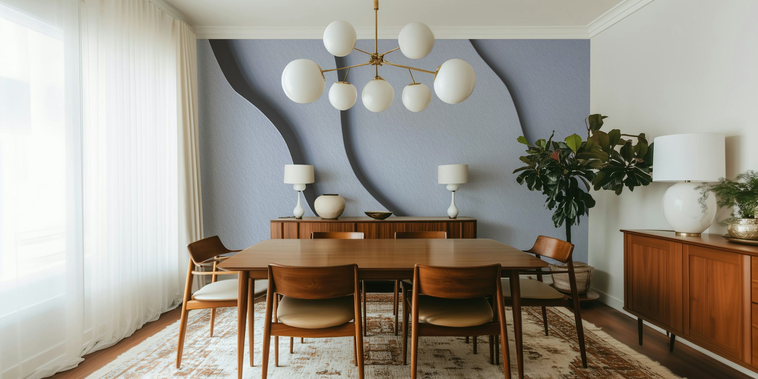 Textured white wallpaper with soft, wave-like patterns