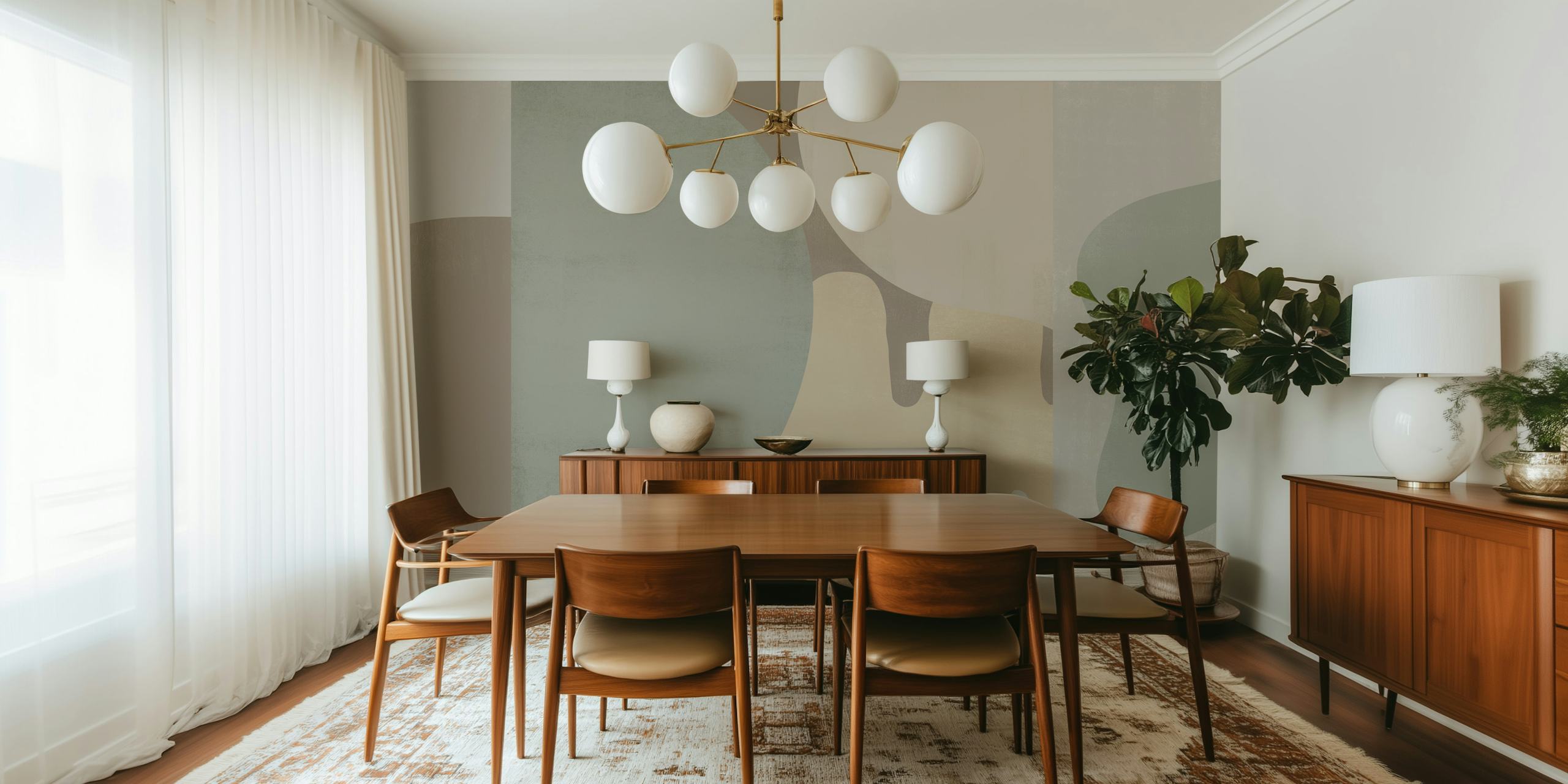 Tapeta Abstract Sand wyeksponowana w pokoju