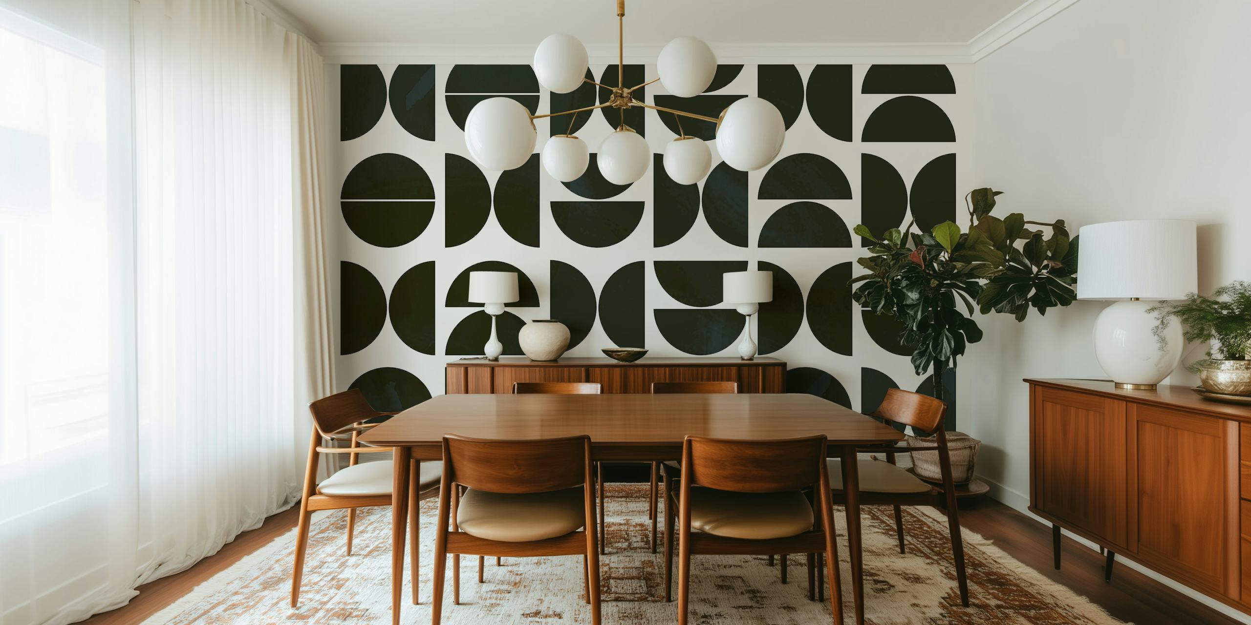 Bauhaus Vibe tapet i et moderne rum