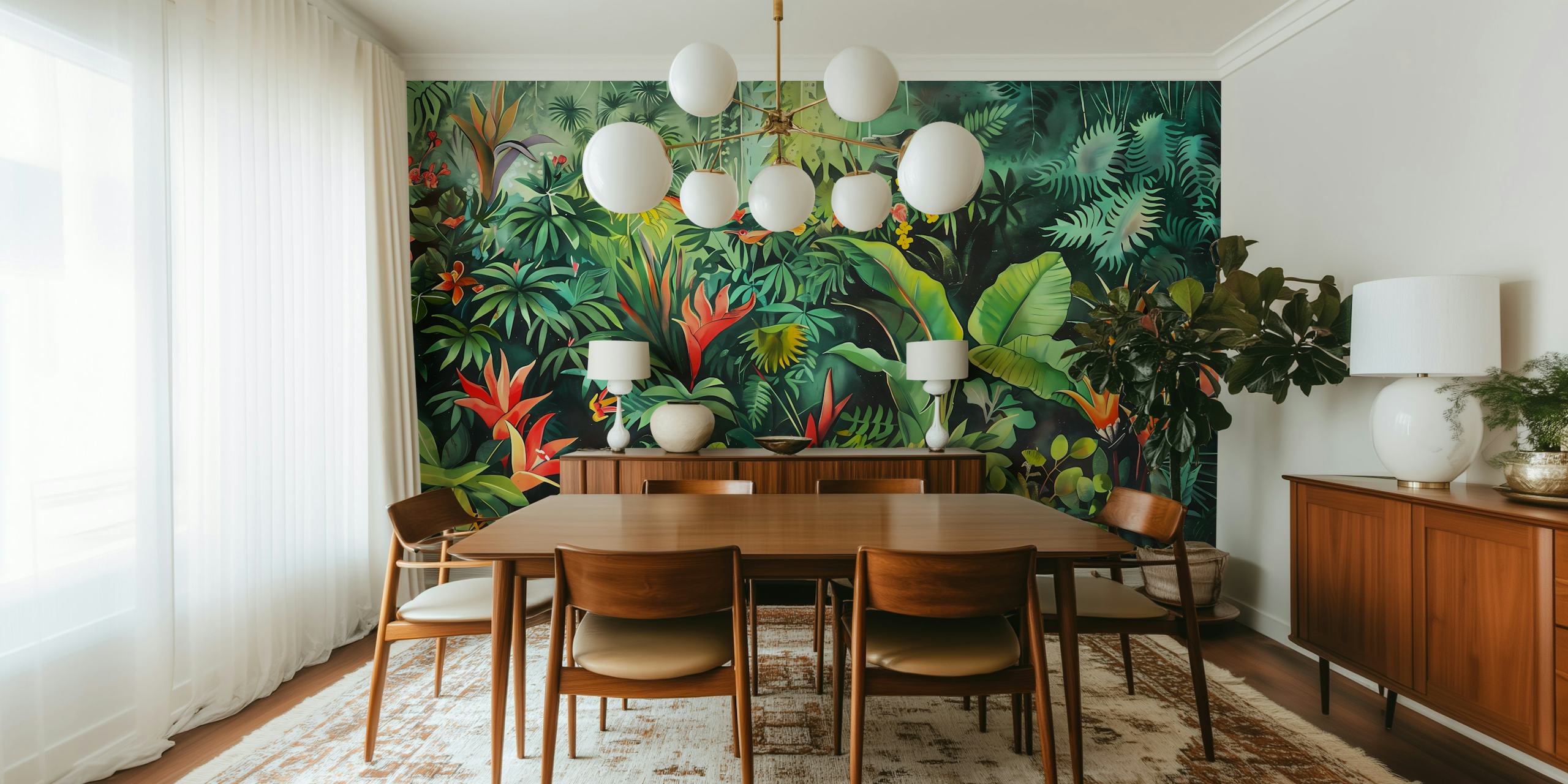 Tropical Garden 29 tapeta u postavci sobe