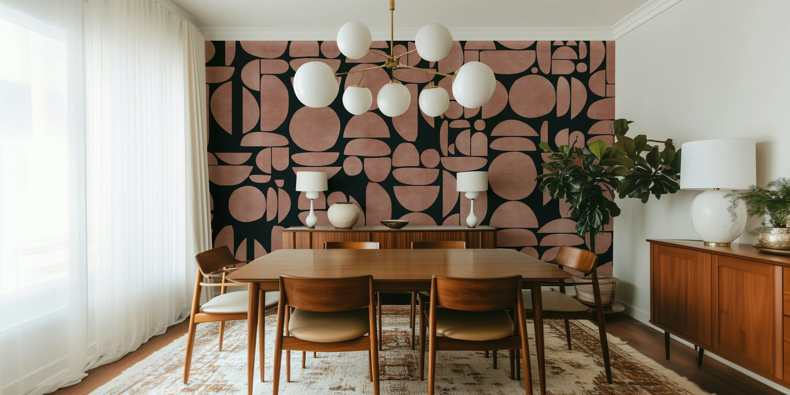 Σχεδιασμός ταπετσαρίας Abstract Cutout Shapes