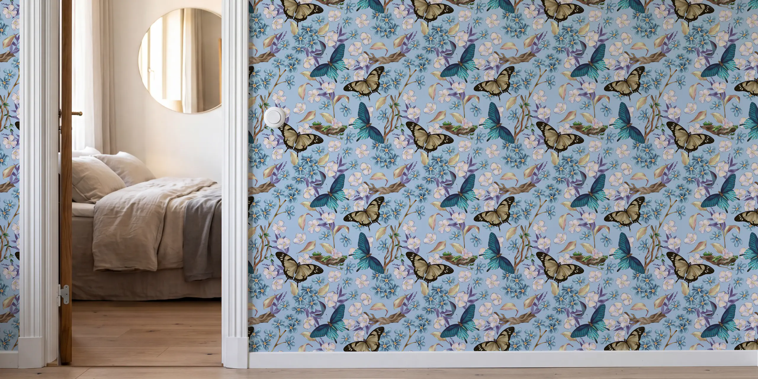 Spring Time Flutter Springtime Flutter Bliss Wallpaper - happywall.com