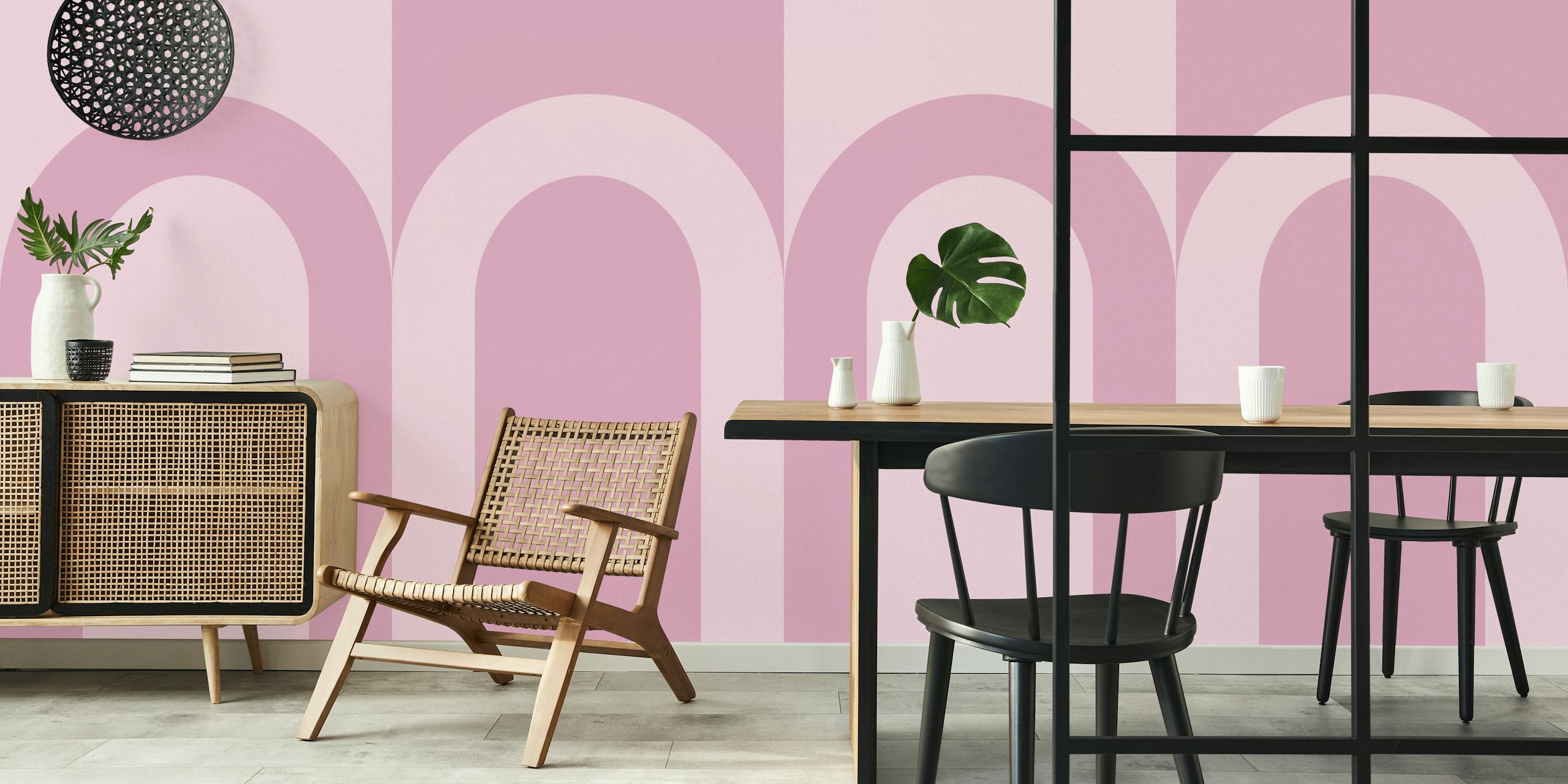 Minimalist Arch Art tapetdesign i et rum