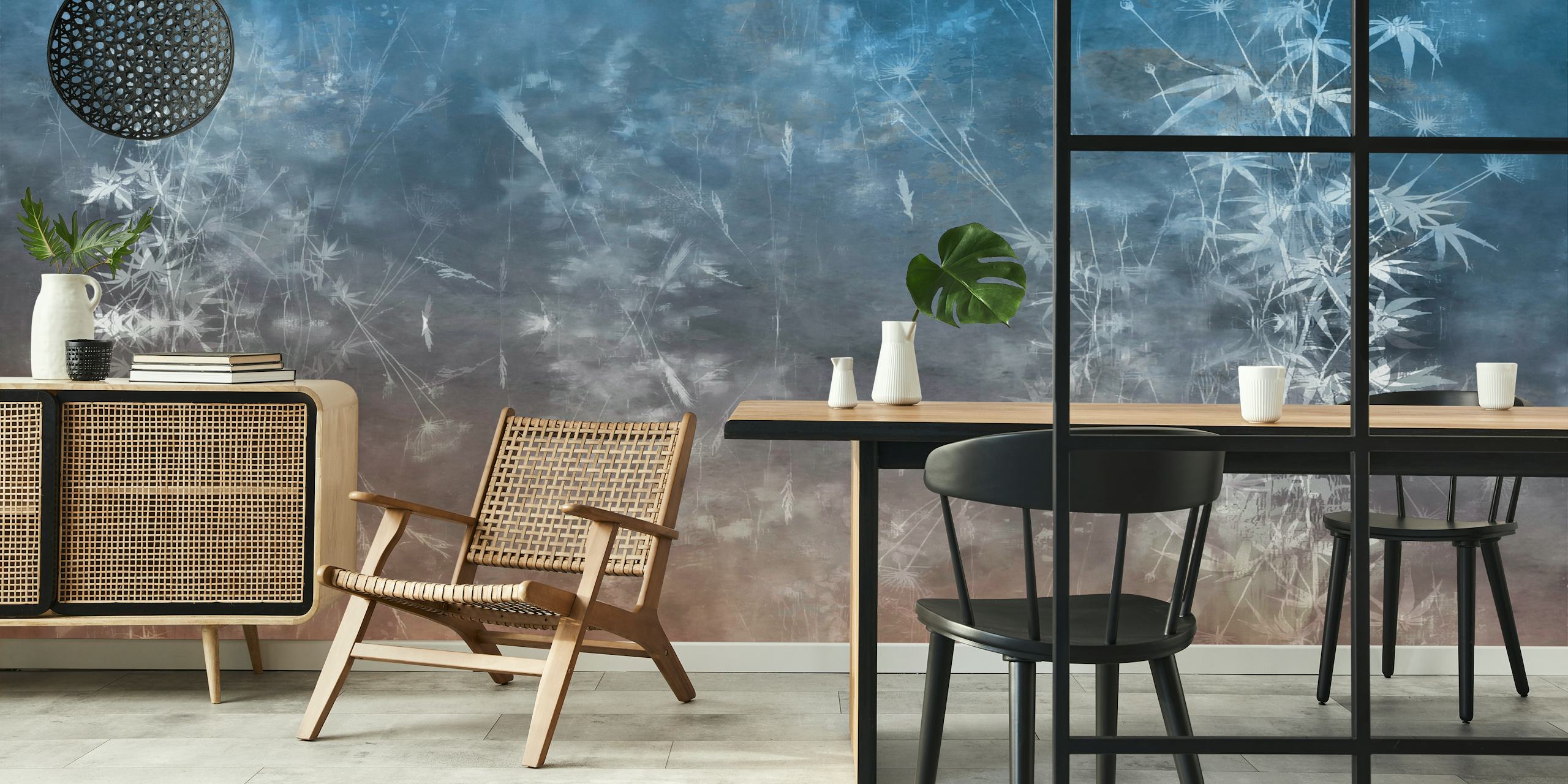 Serenity Meadow wallpaper in a room