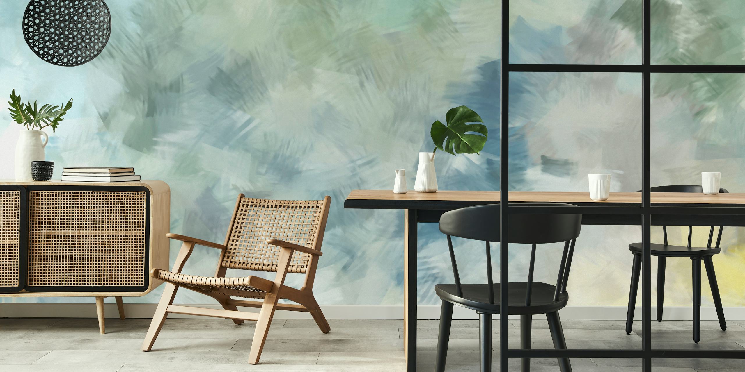 Whimsical Pastel Dreams wallpaper in a room